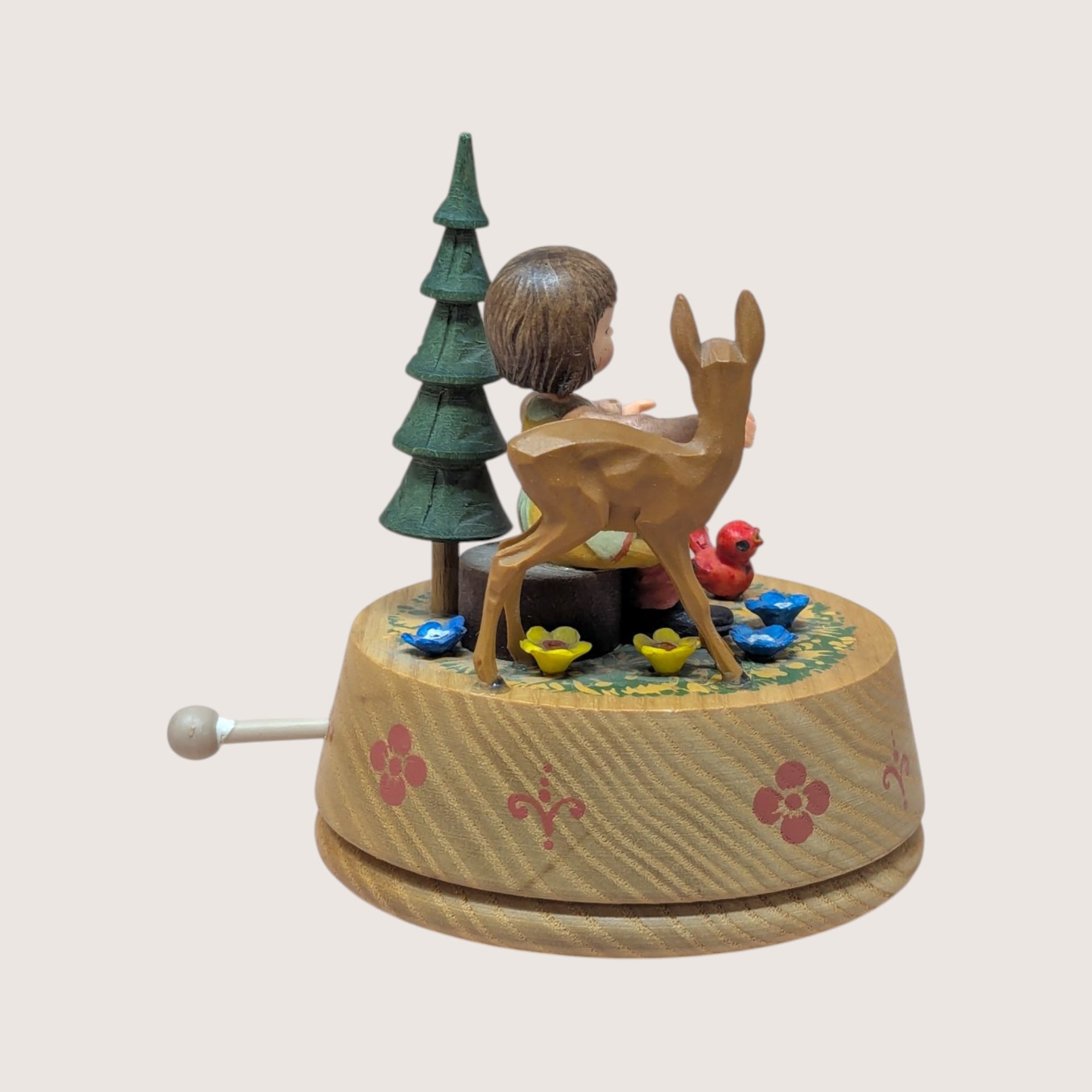 Vintage Anri Talk to the Animals Rotating Music Box