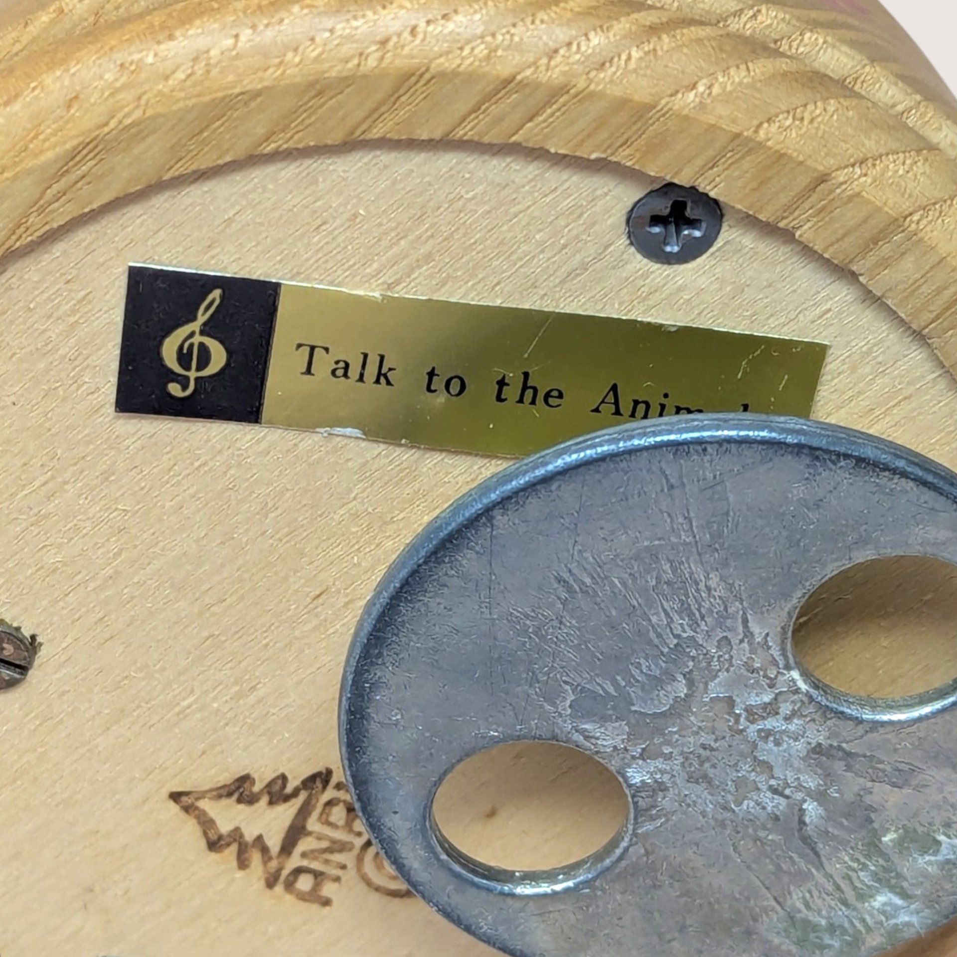 Vintage Anri Talk to the Animals Rotating Music Box