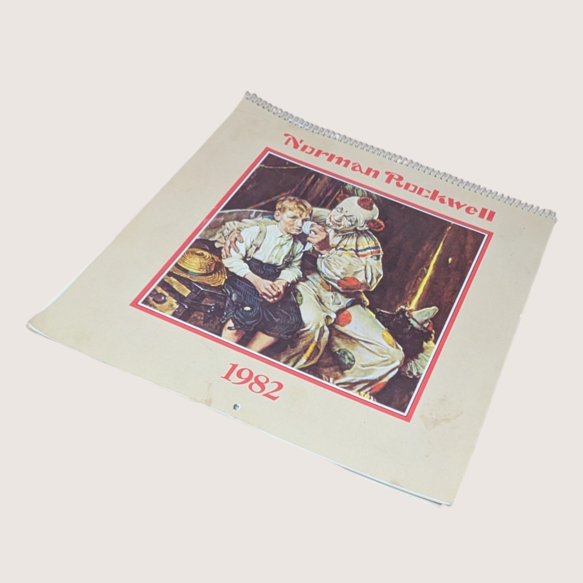 1982 Norman Rockwell Vintage Wall Calendar