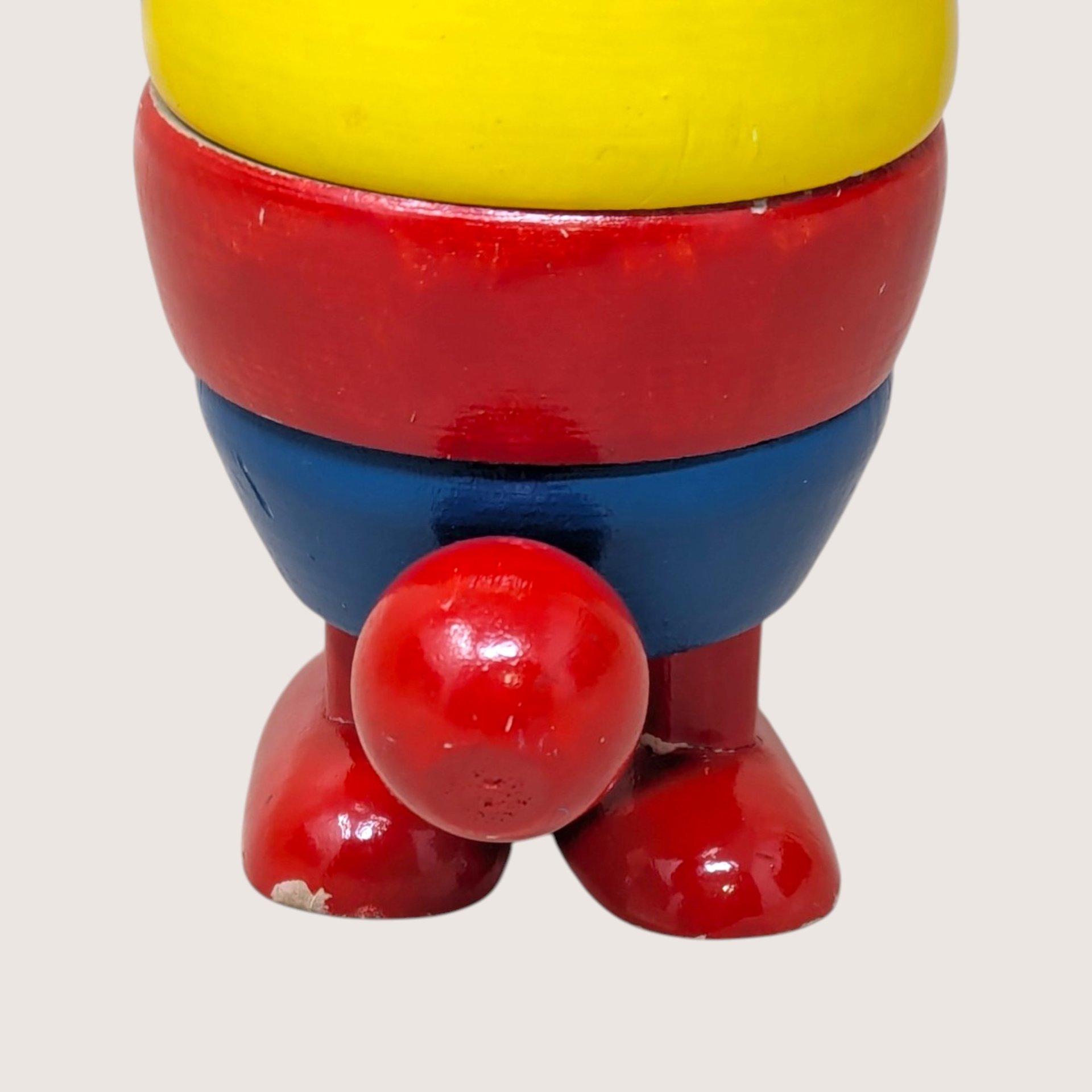 1960s DNH Holland Wooden Stacking Mouse Toy Figurine