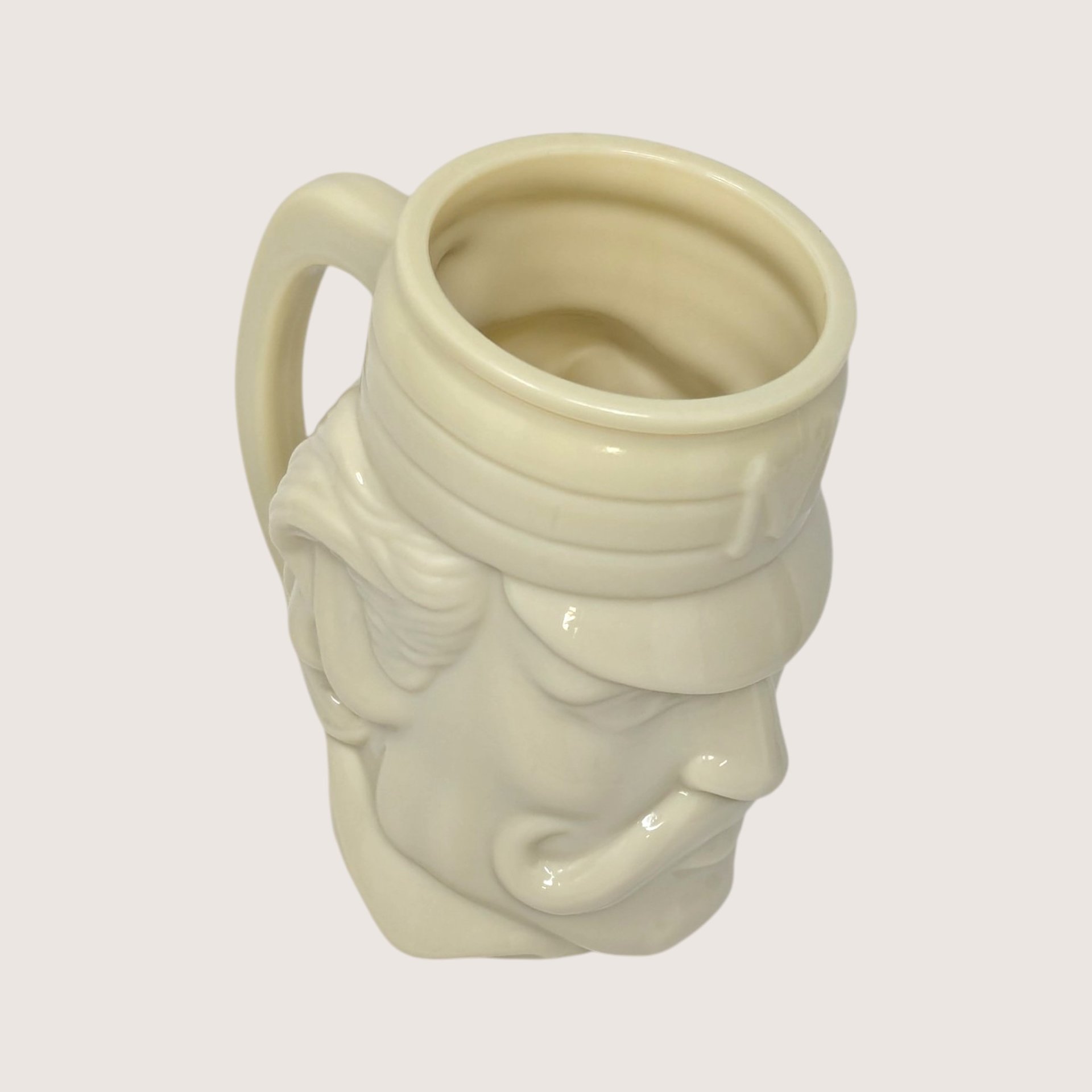 1970s Avon Cream Ceramic Baseball Player Character Mug