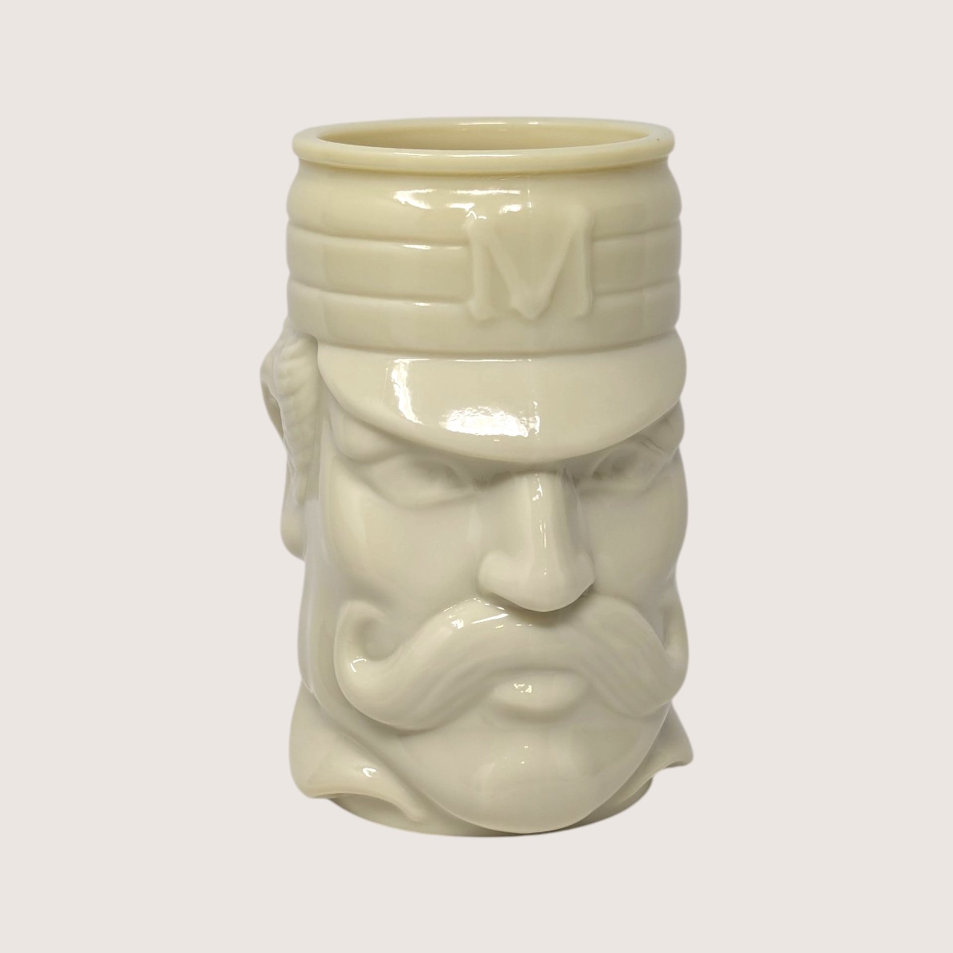 1970s Avon Cream Ceramic Baseball Player Character Mug