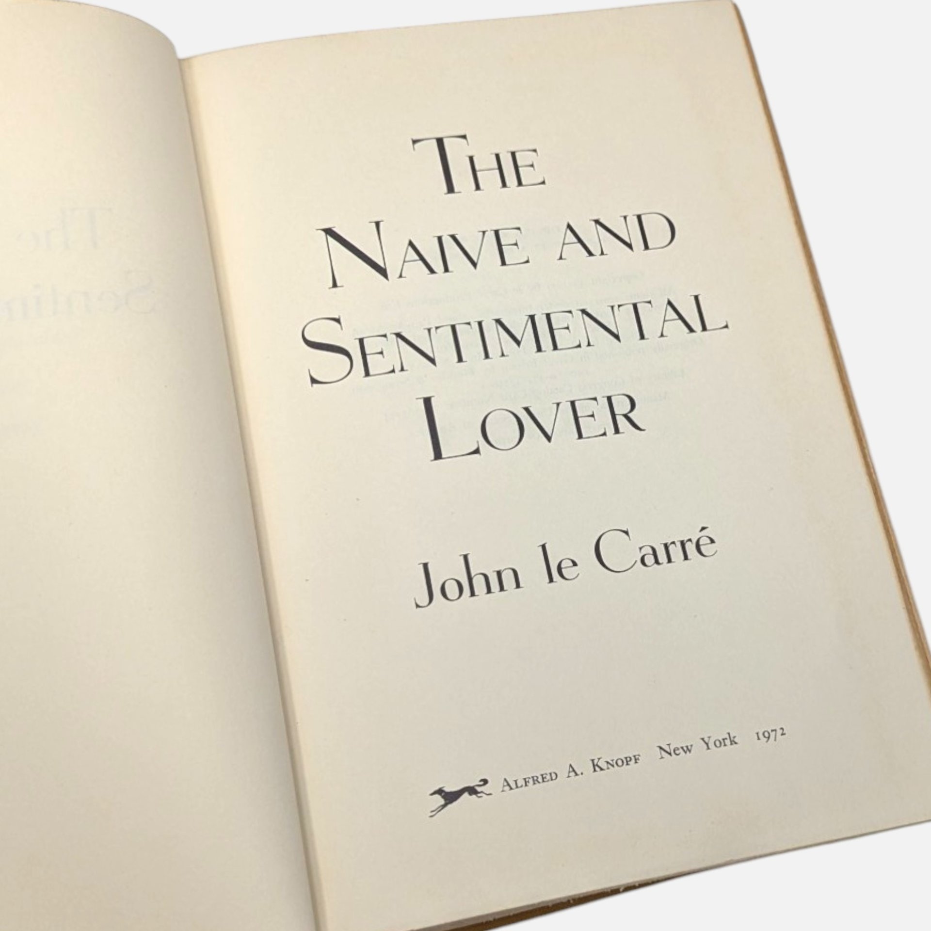Vintage 1971 The Naive And Sentimental Lover By John Le Carre Hardcover Book