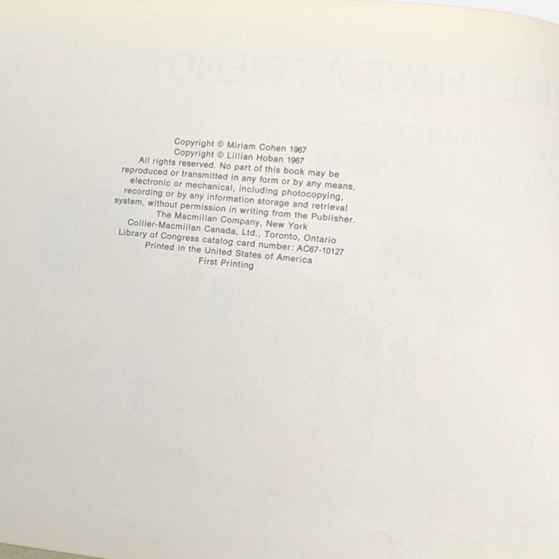 Vintage 1967 Will I Have A Friend Hardcover Childrens Book