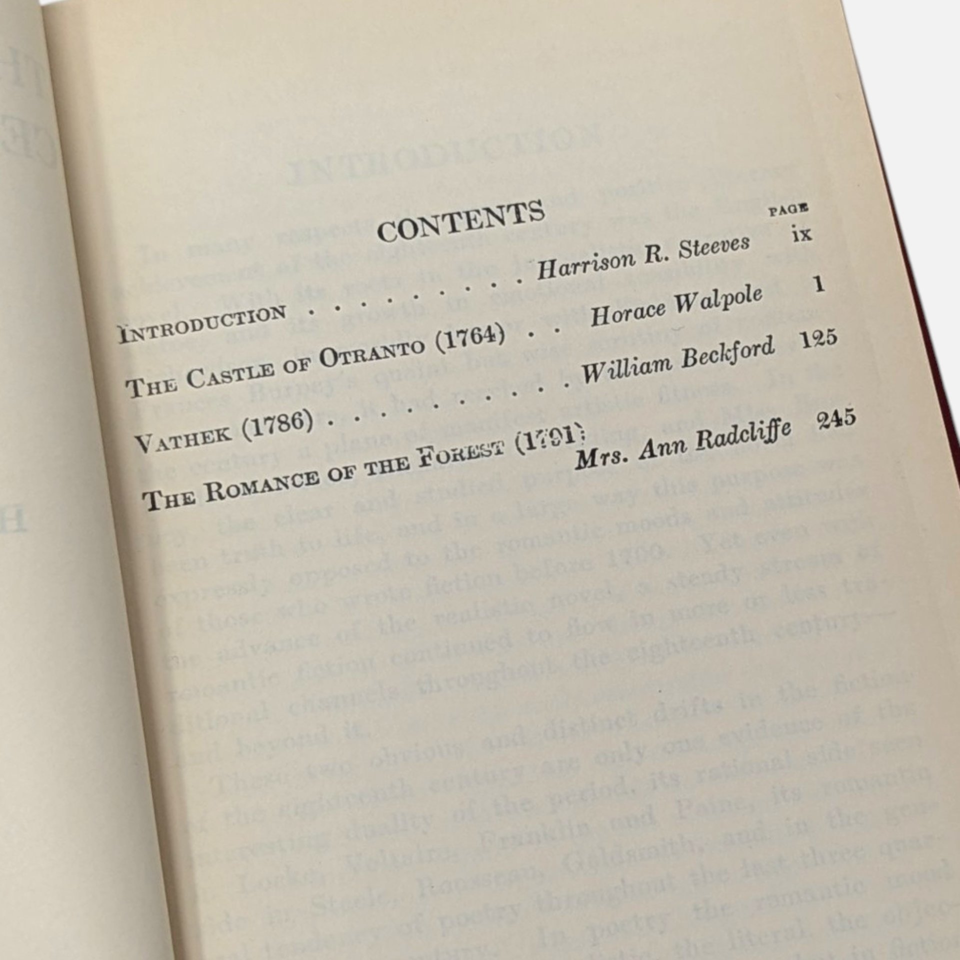 1931 Three Eighteenth Century Romances Hardcover Book