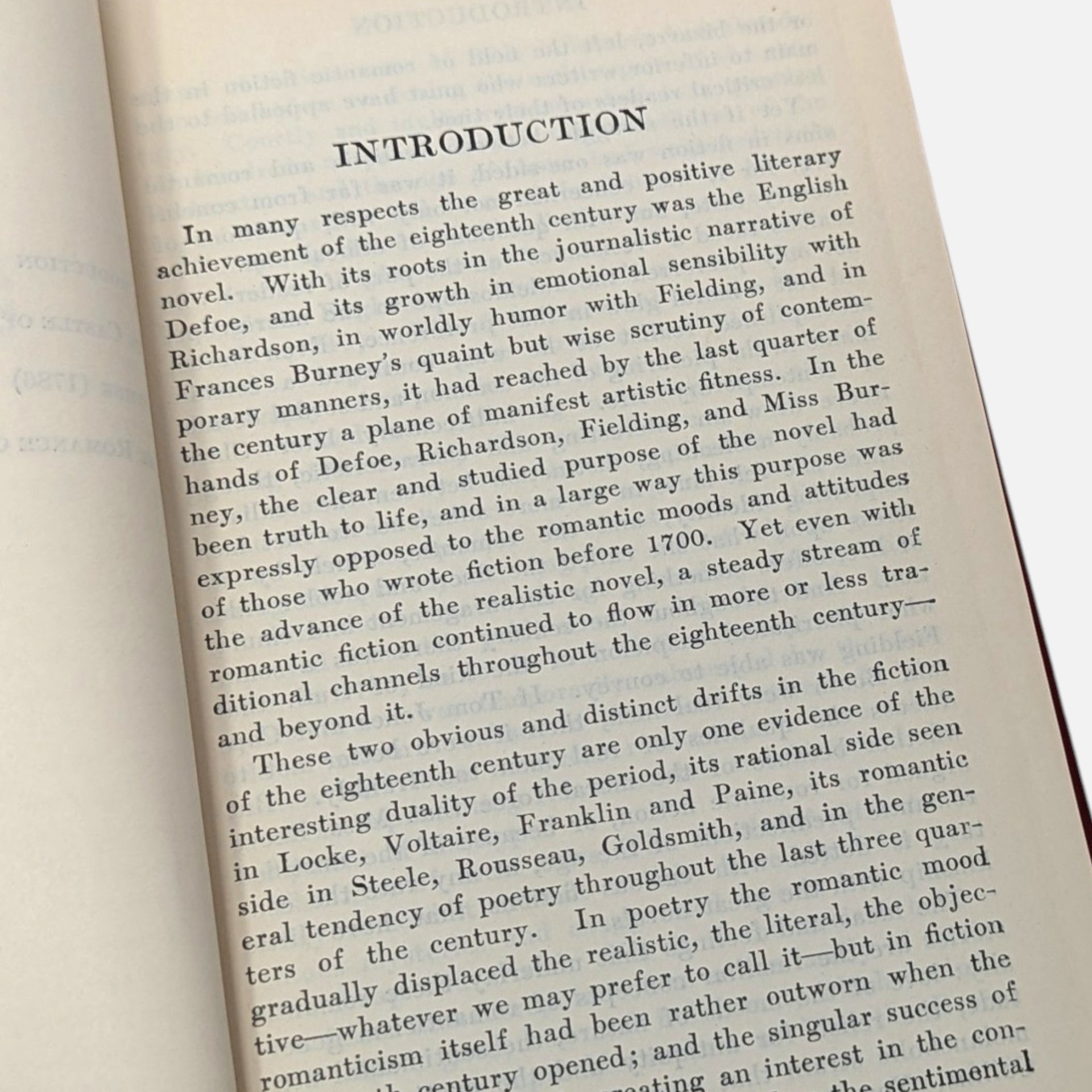1931 Three Eighteenth Century Romances Hardcover Book