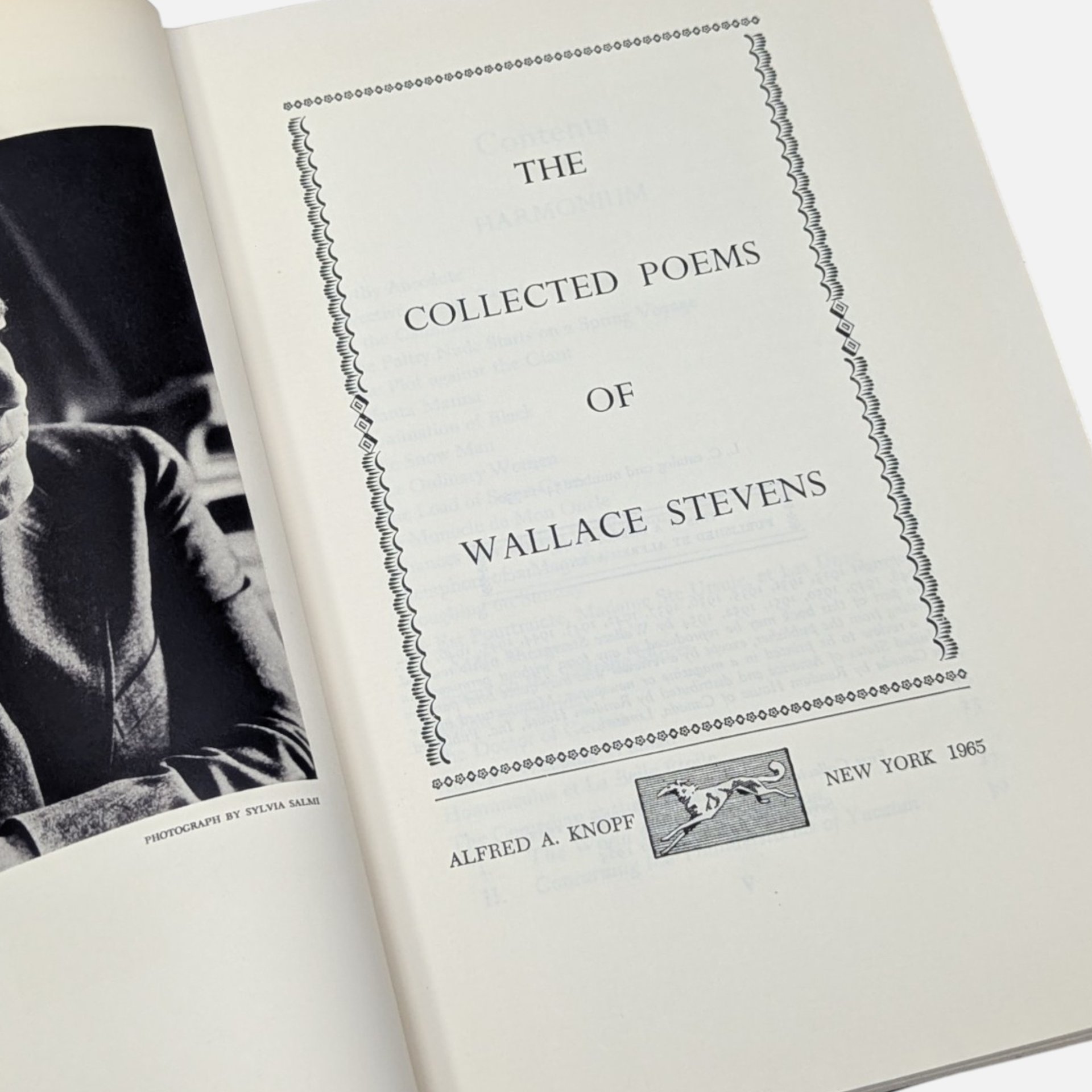 Vintage 1965 The Collected Poems Of Wallace Stevens Hardcover Book