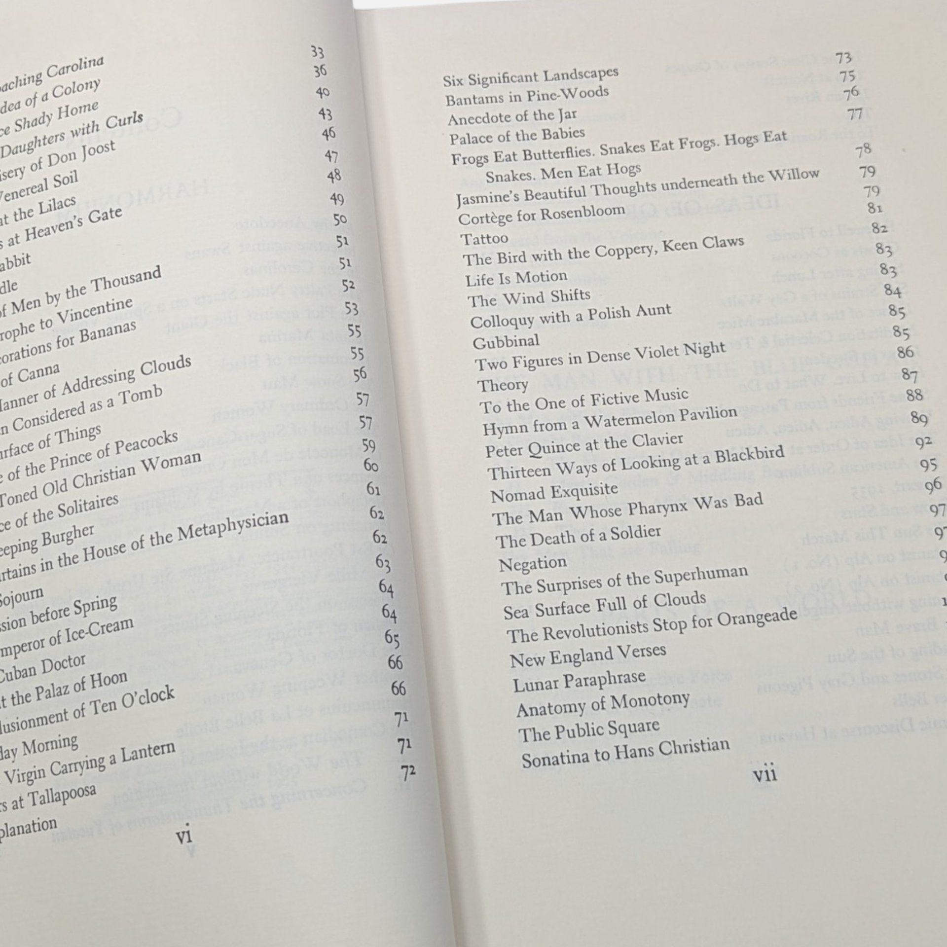 Vintage 1965 The Collected Poems Of Wallace Stevens Hardcover Book
