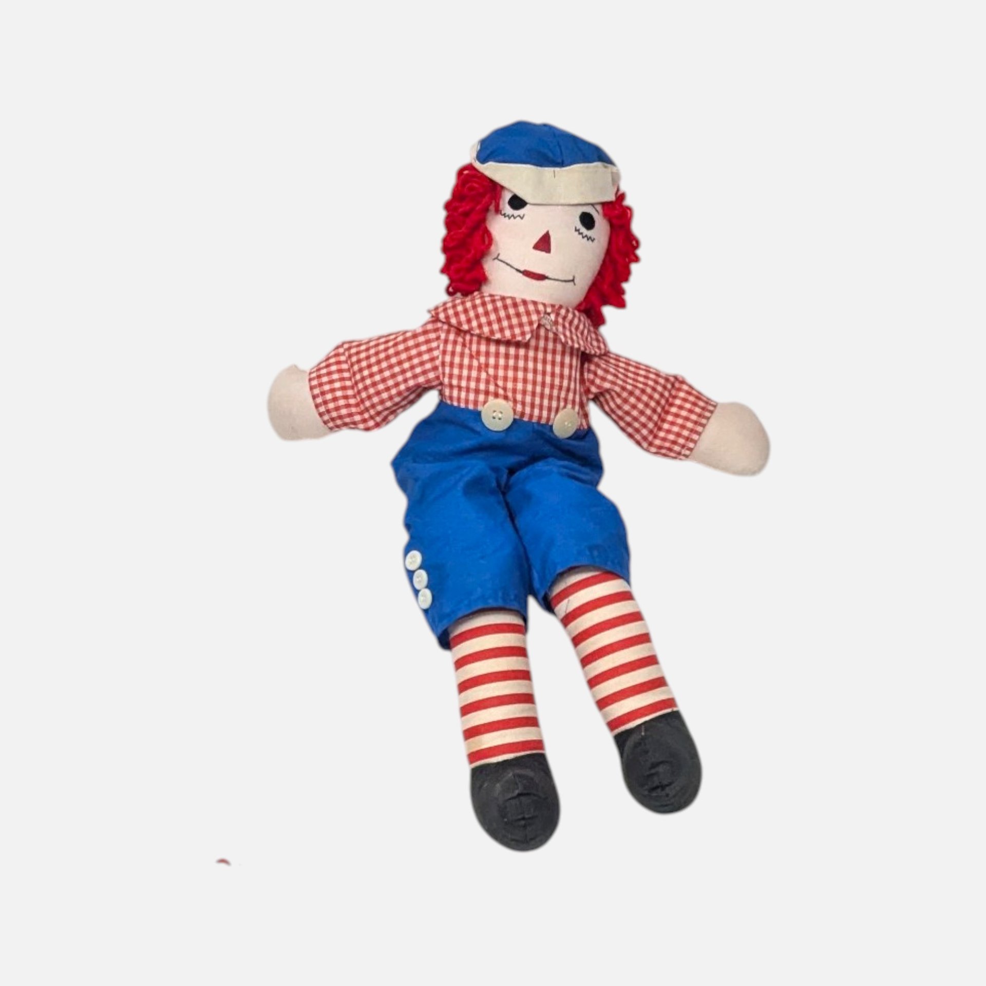 Vintage Handmade Raggedy Ann and Andy Dolls