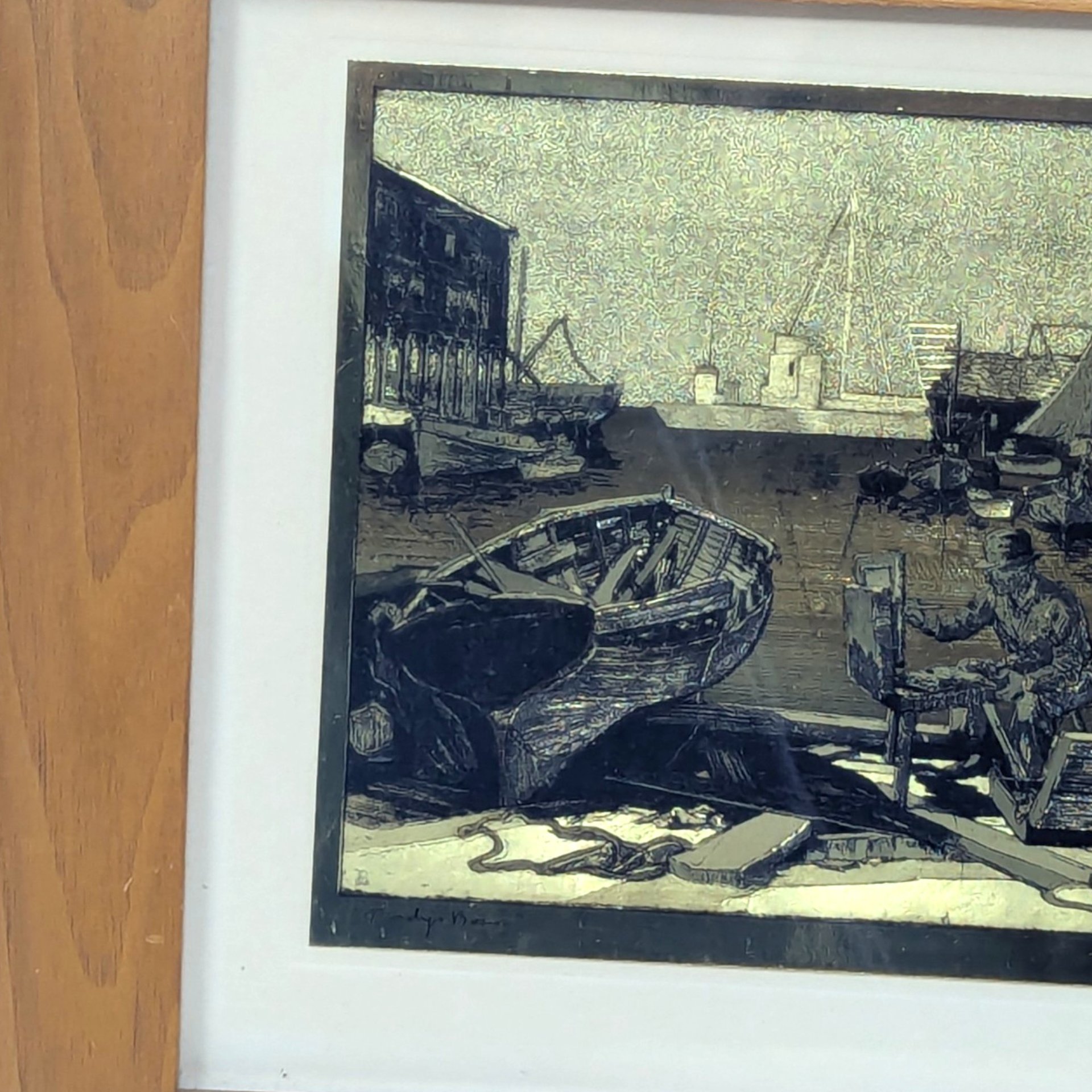 Vintage Lionel Barrymore Gold Foil Purdy's Basin Framed Art