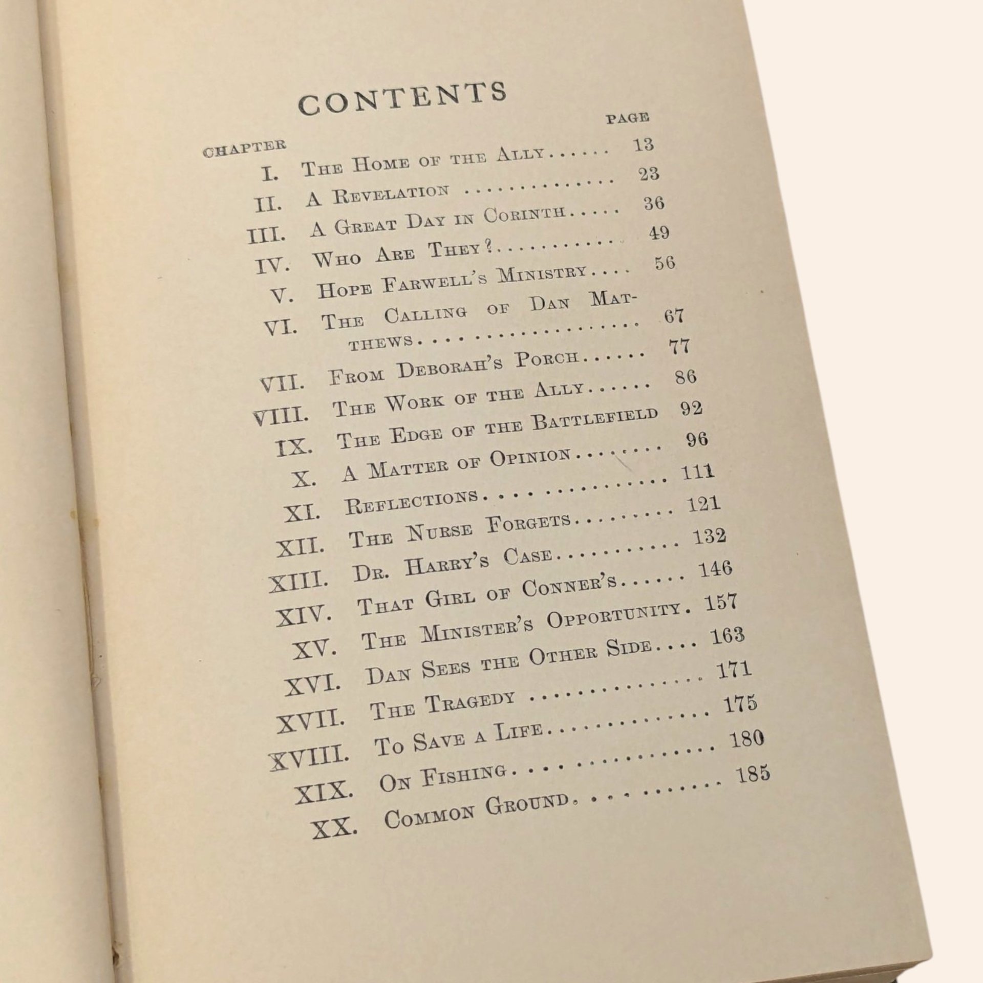 1909 The Calling of Dan Matthews Harold Bell Wright Hardcover Book