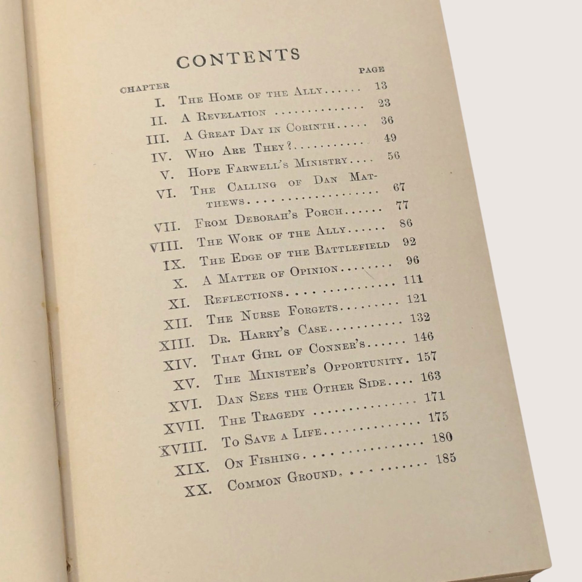 1909 The Calling of Dan Matthews Harold Bell Wright Hardcover Book