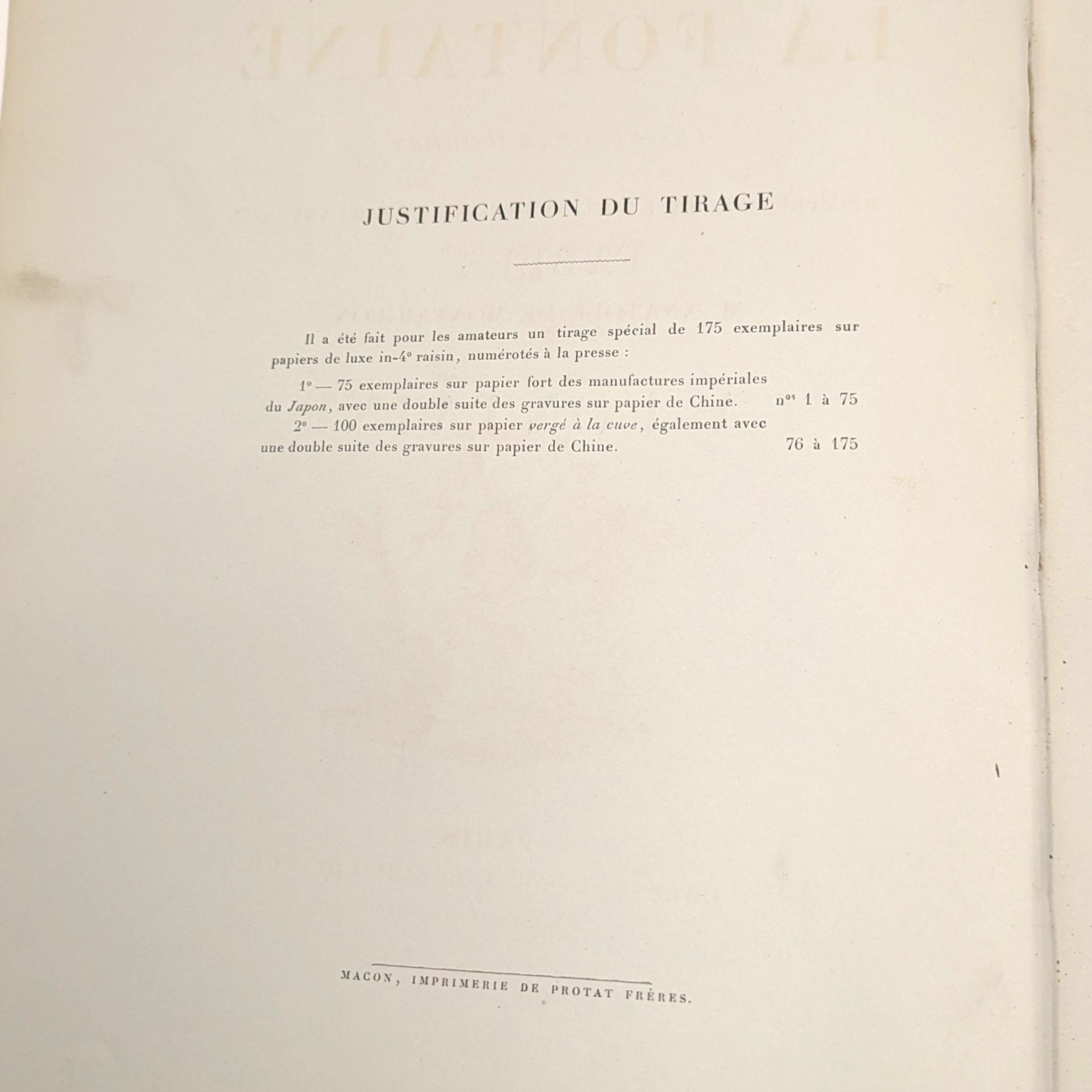 1887 Fables de La Fontaine Tome Quatrieme Antique French Book