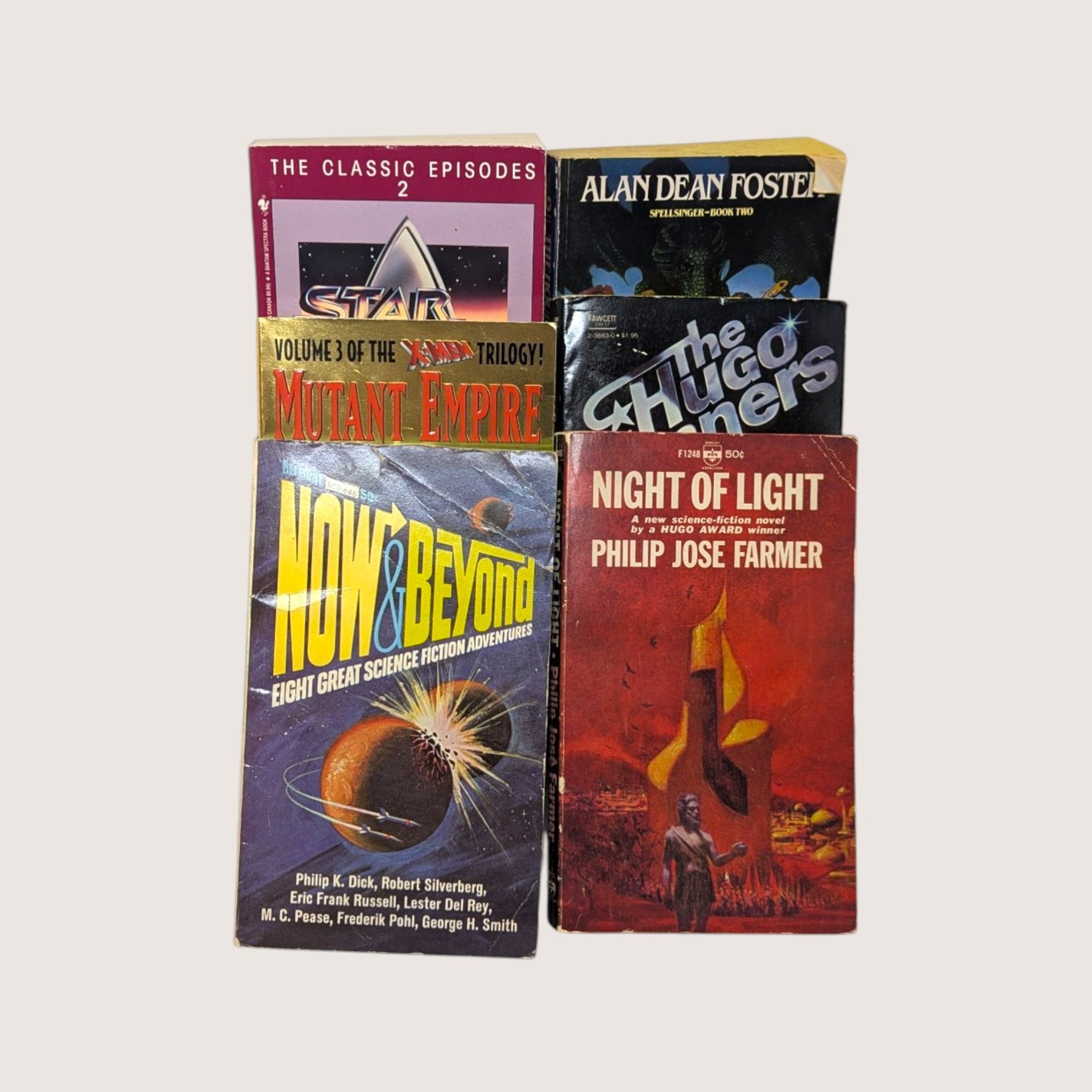 Lot of 42 Vintage Sci Fi Paperback Books Assortment