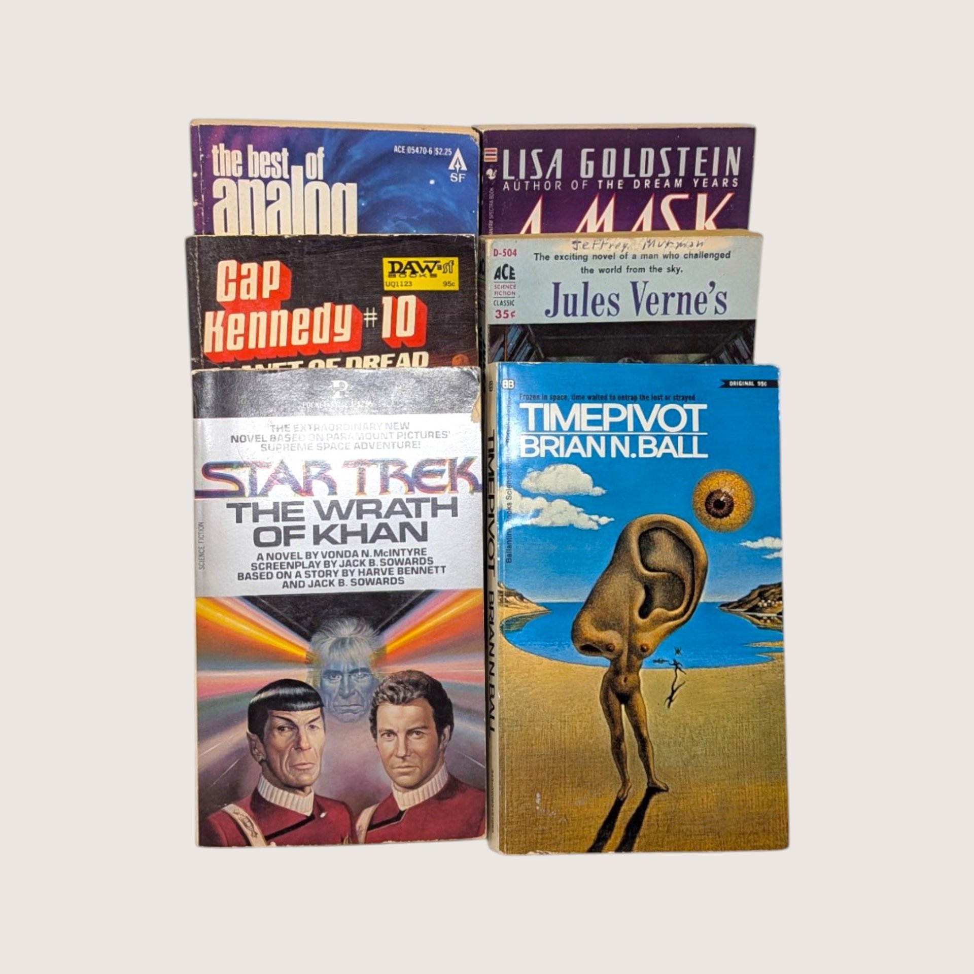Lot of 42 Vintage Sci Fi Paperback Books Assortment