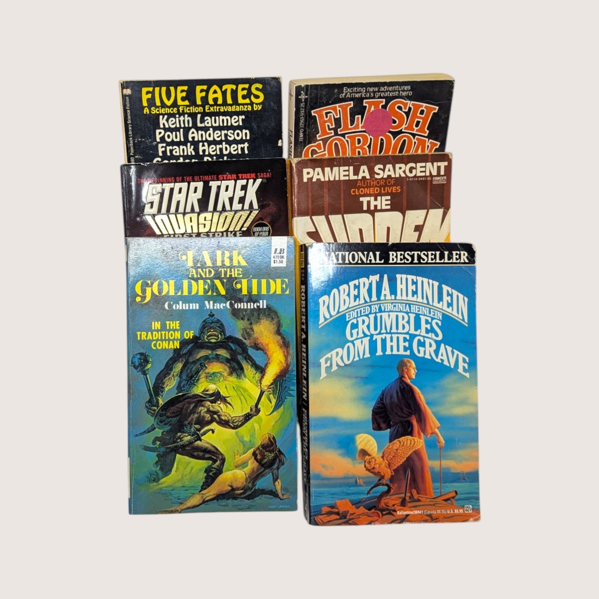 Lot of 42 Vintage Sci Fi Paperback Books Assortment