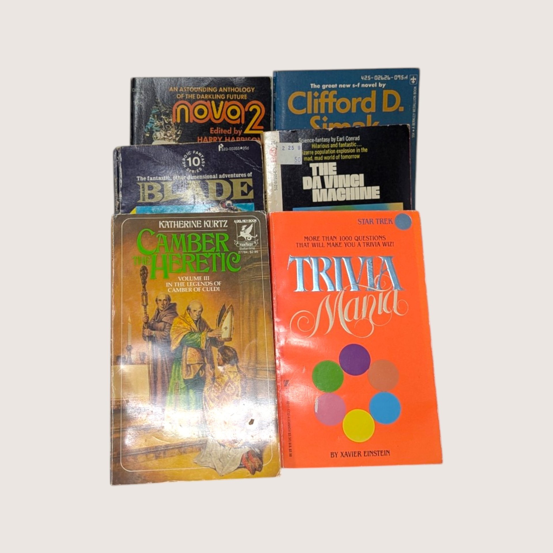 Lot of 42 Vintage Sci Fi Paperback Books Assortment