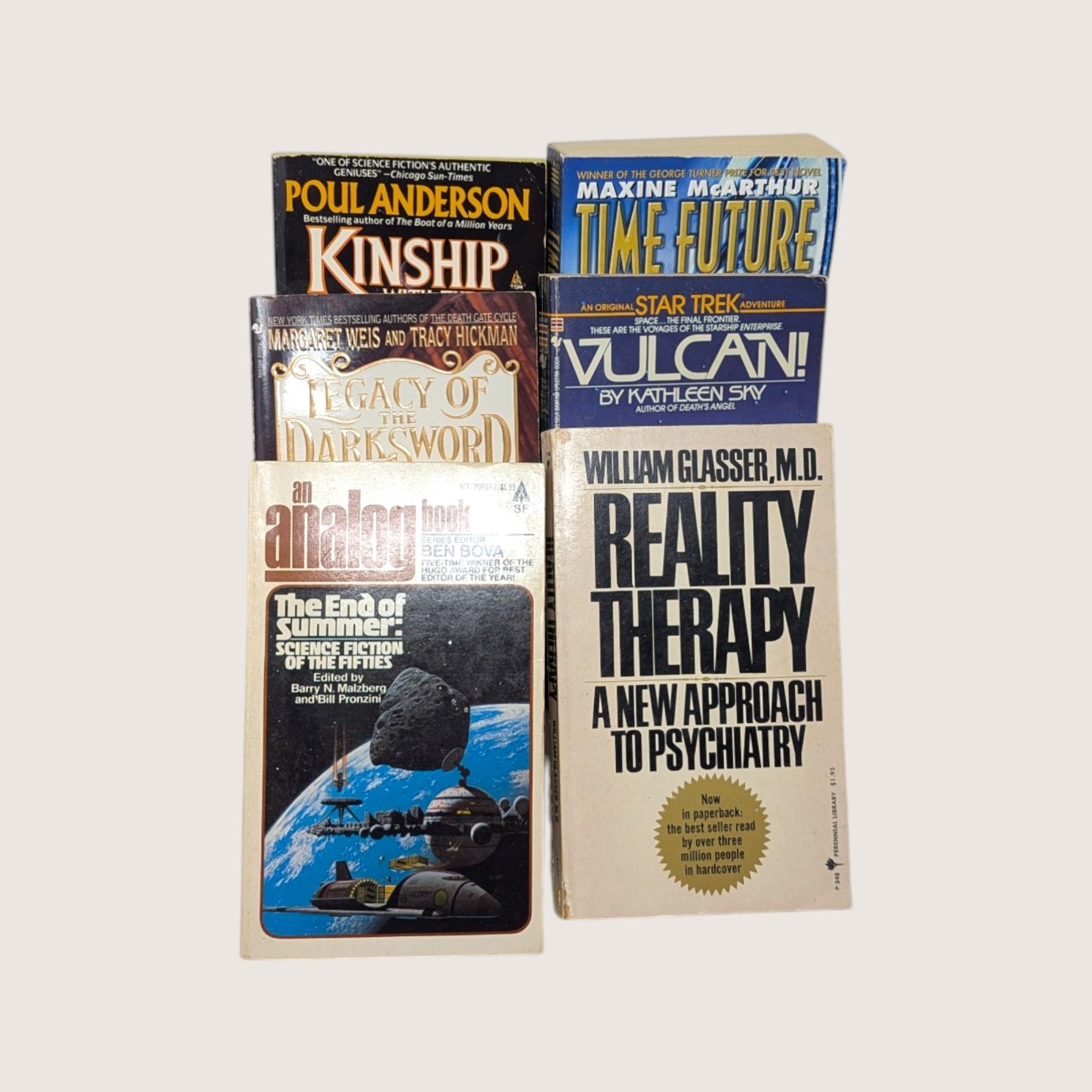 Lot of 42 Vintage Sci Fi Paperback Books Assortment