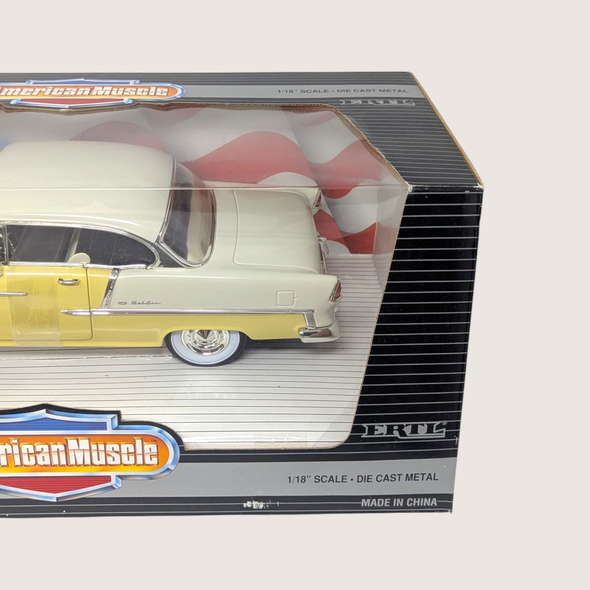 Vintage 1995 Ertl American Muscle 1955 Chevrolet Bel Air Die Cast Car