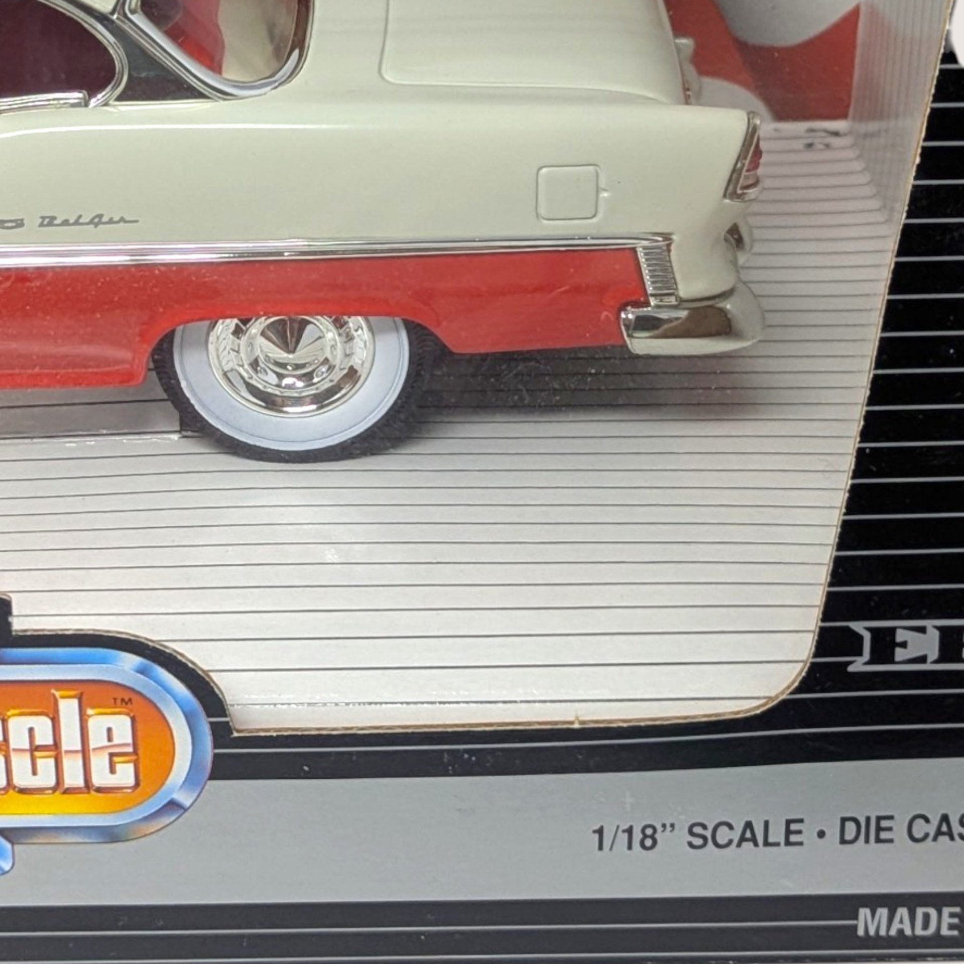 Vintage 1995 Ertl American Muscle Red 1955 Chevrolet Bel Air Die Cast Car