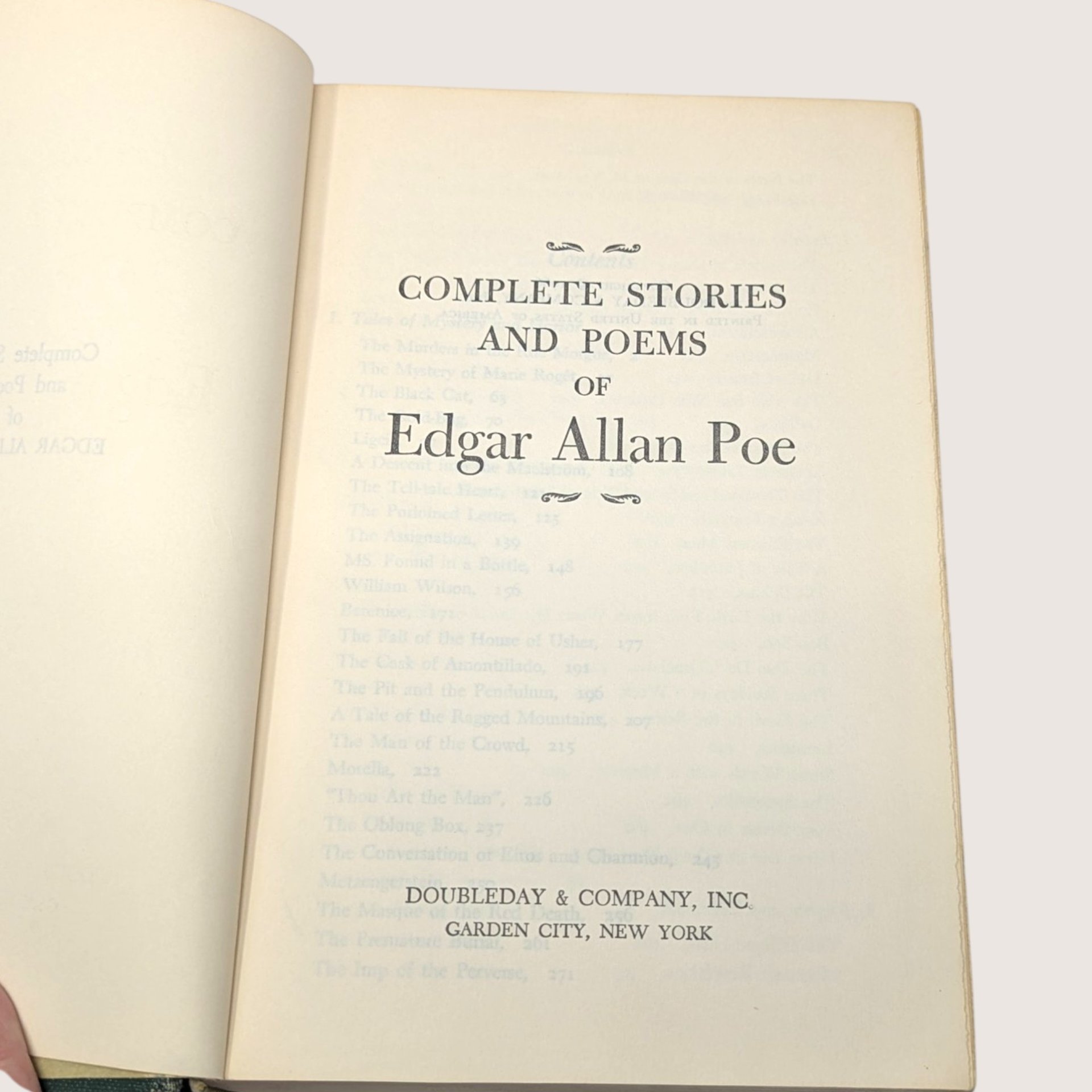 1966 Complete Stories and Poems of Edgar Allan Poe Hardcover Book