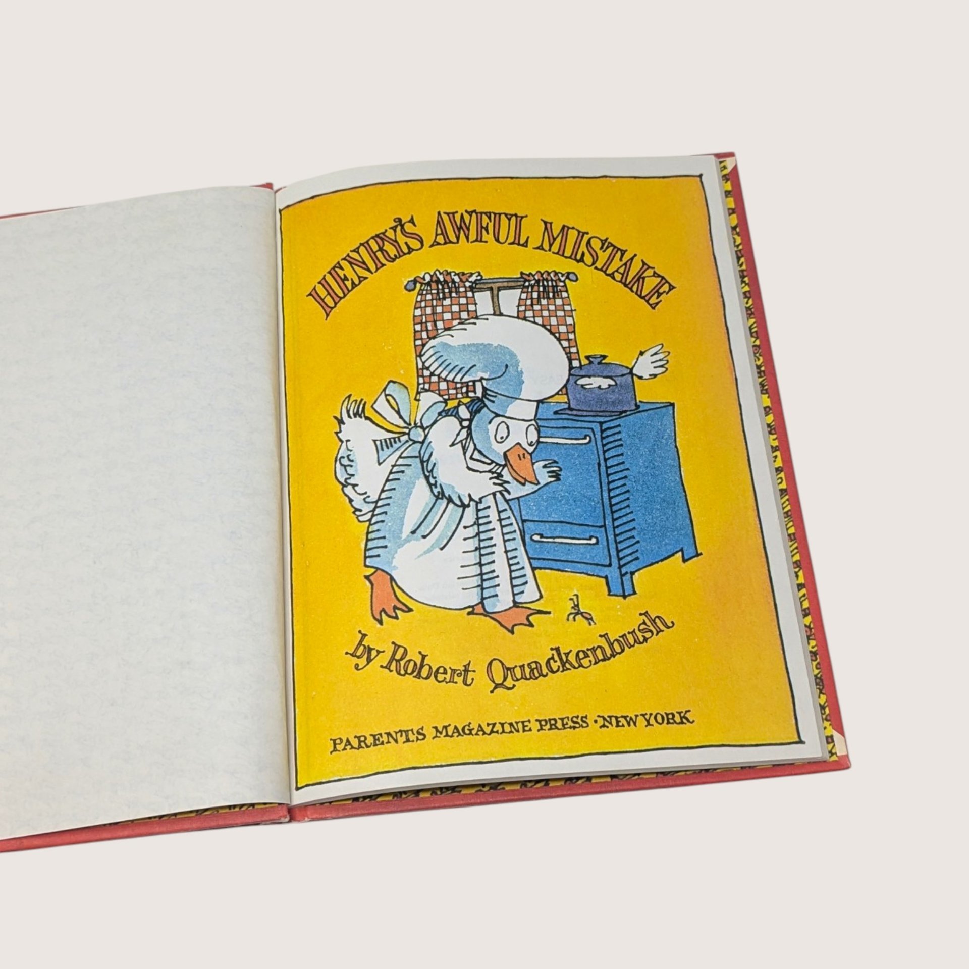 1980 Henry's Awful Mistake Robert Quackenbush Hardcover Book