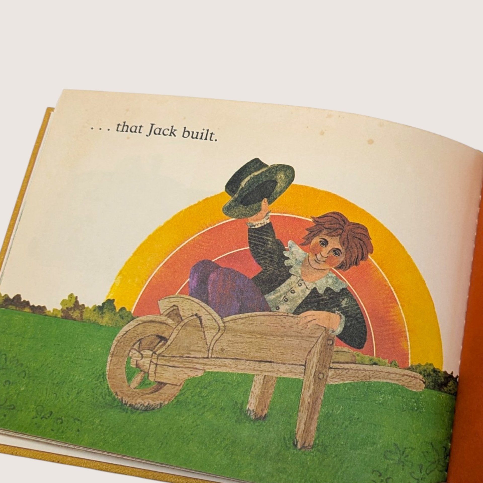 1970 The House That Jack Built Rodney Peppe Hardcover Children's Book