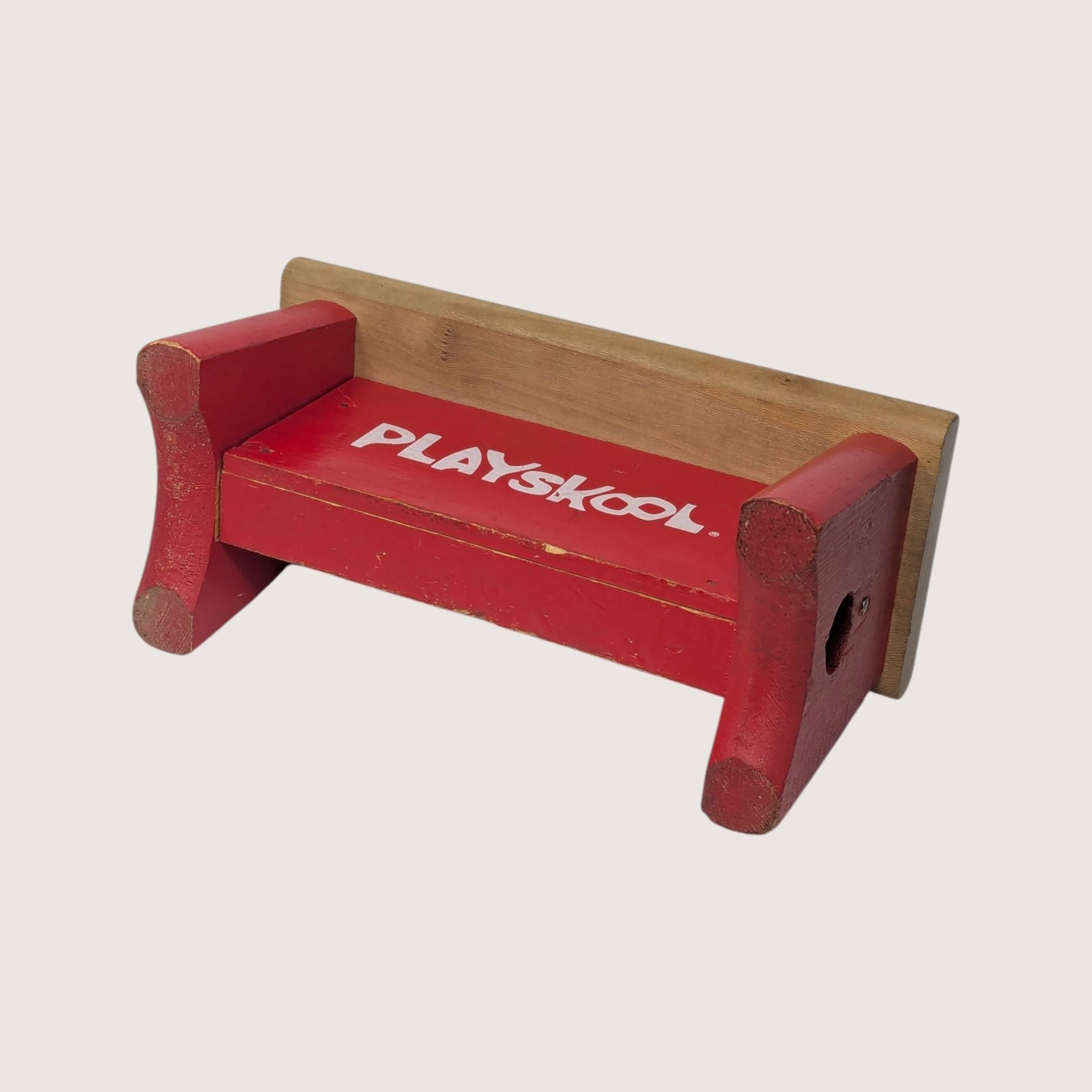 Vintage Playskool Wooden Pounding Bench With Mallet