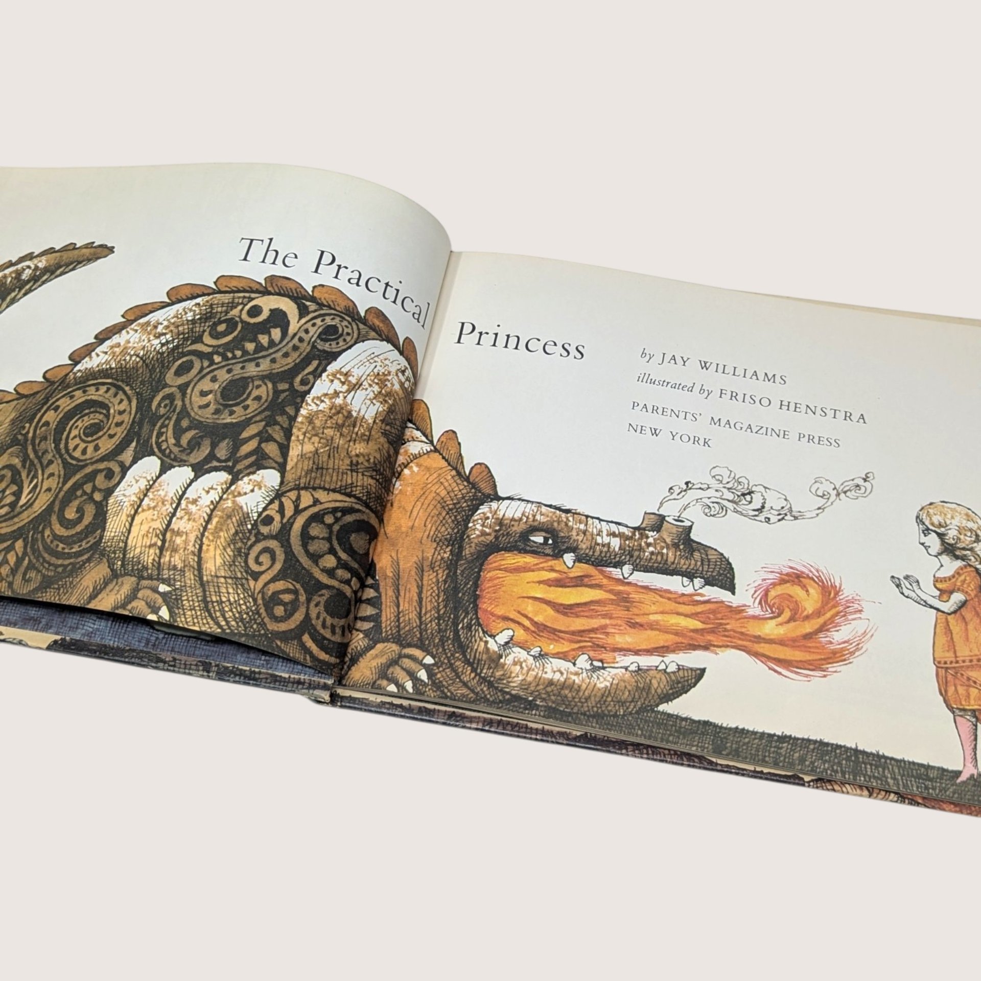 1969 The Practical Princess Jay Williams Hardcover Book