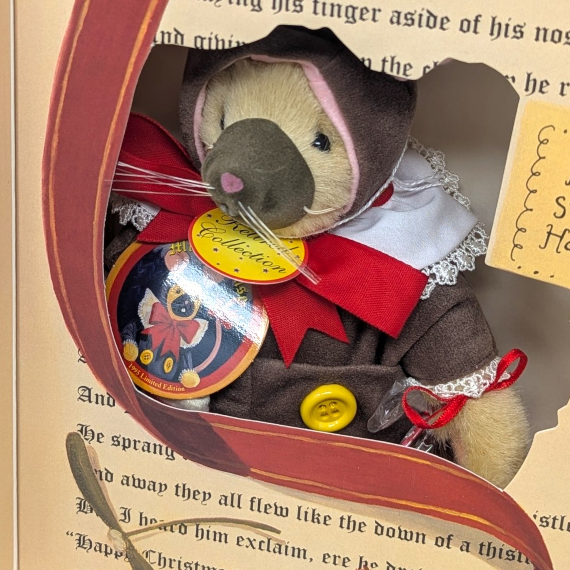 1995 North American Bear Co Muffy Mouse Twas The Night Bearfore Christmas