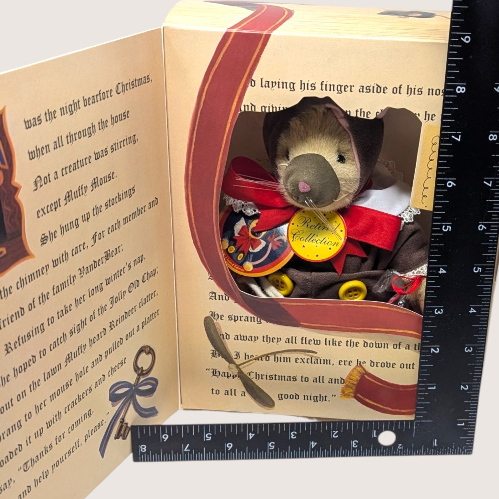 1995 North American Bear Co Muffy Mouse Twas The Night Bearfore Christmas