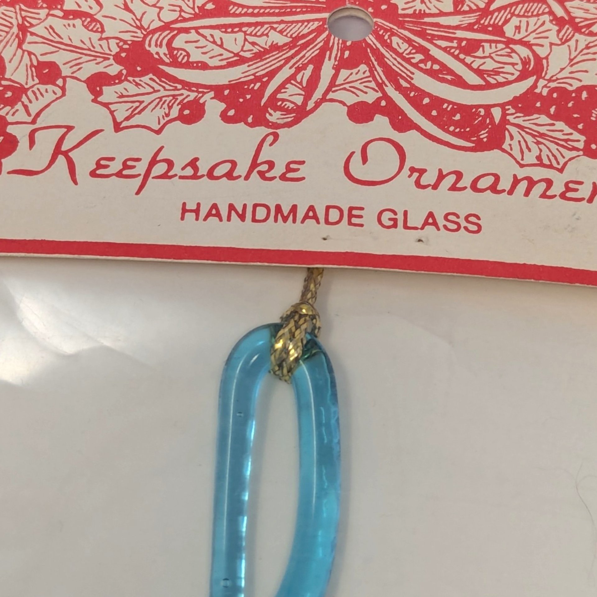 Vintage Titan Art Glass Music Note Ornament