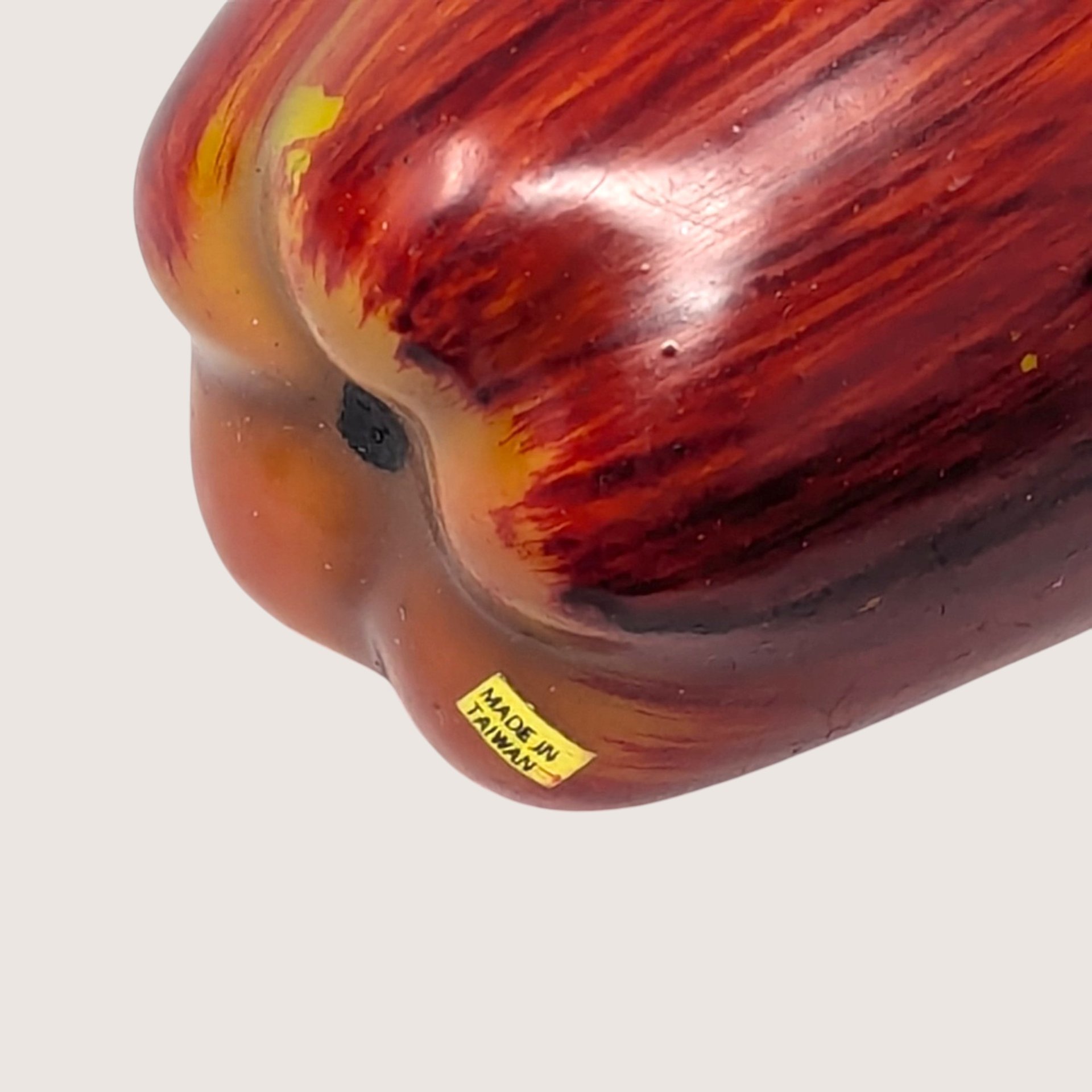 Set of 14 Vintage Plastic Apple Ornaments Red Fruit Decor