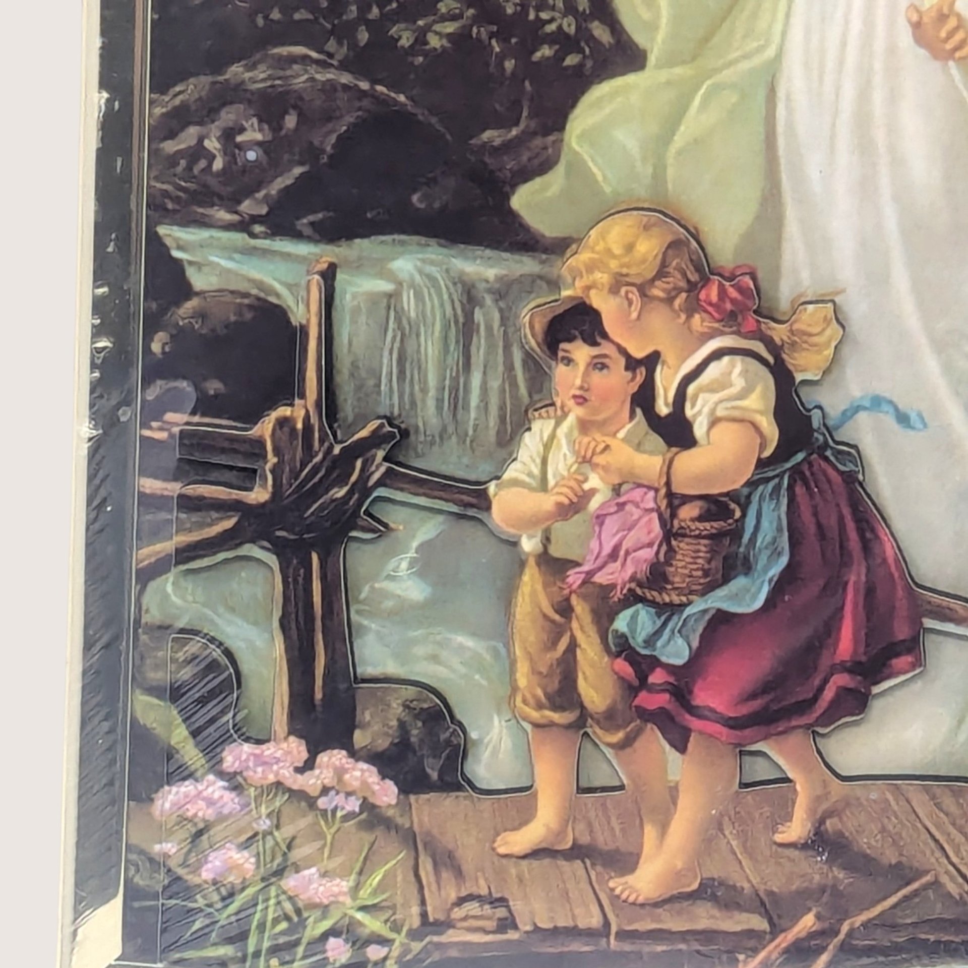 Vintage Guardian Angel Guiding Children 3D Print