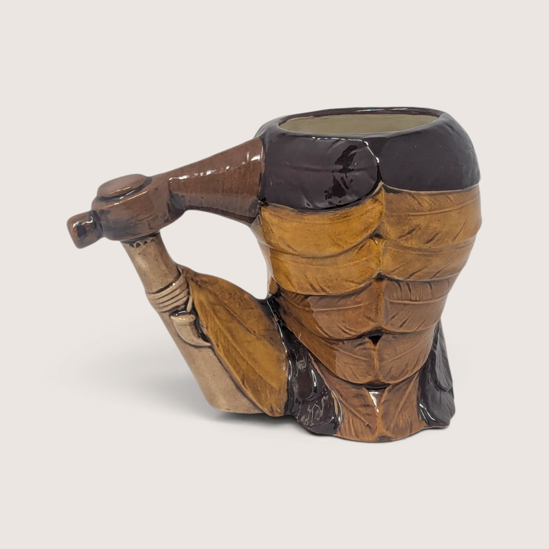 Vintage 1980s Native American Chief Ceramic Mug