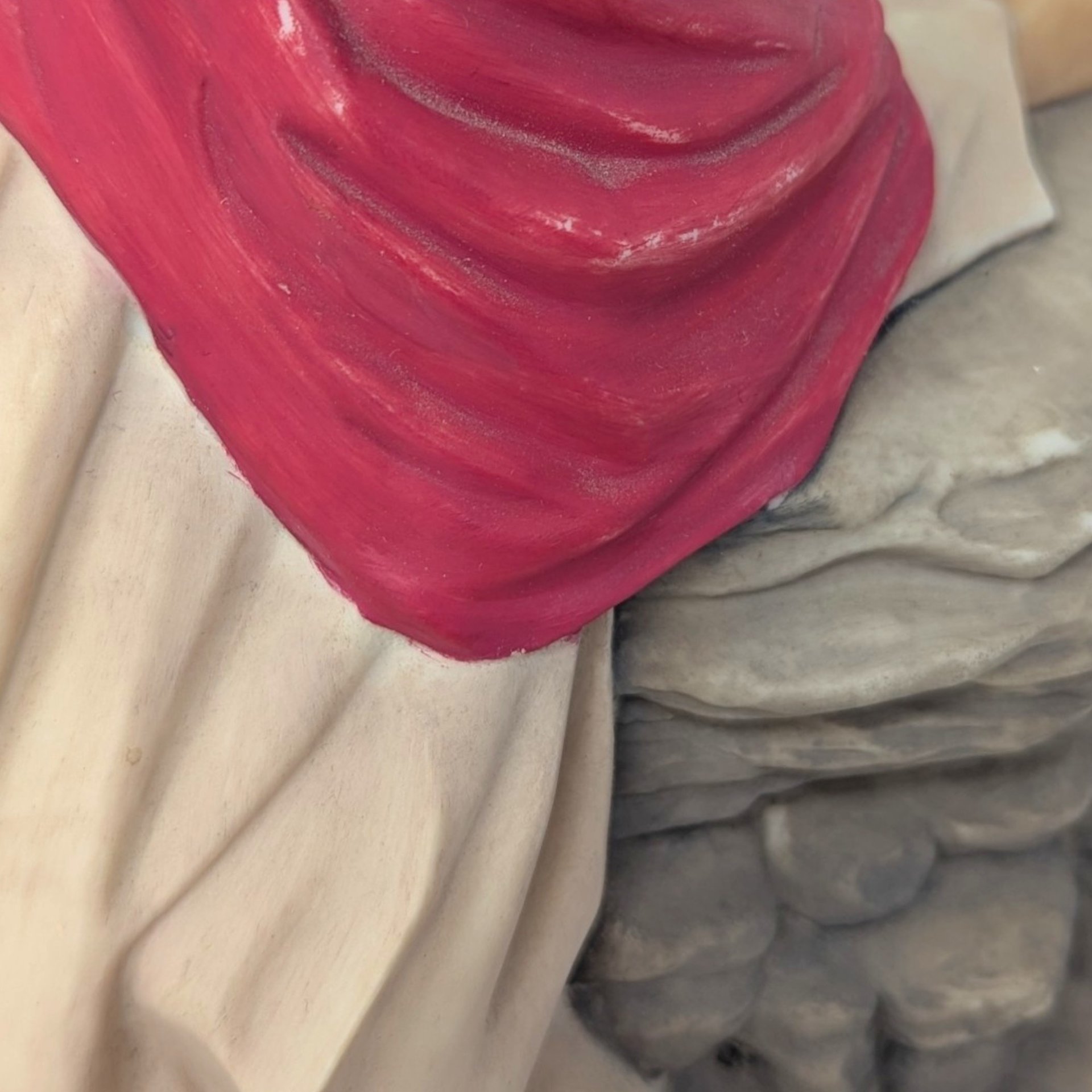 Vintage 1987 Byron Mold Ceramic Praying Jesus Figurine