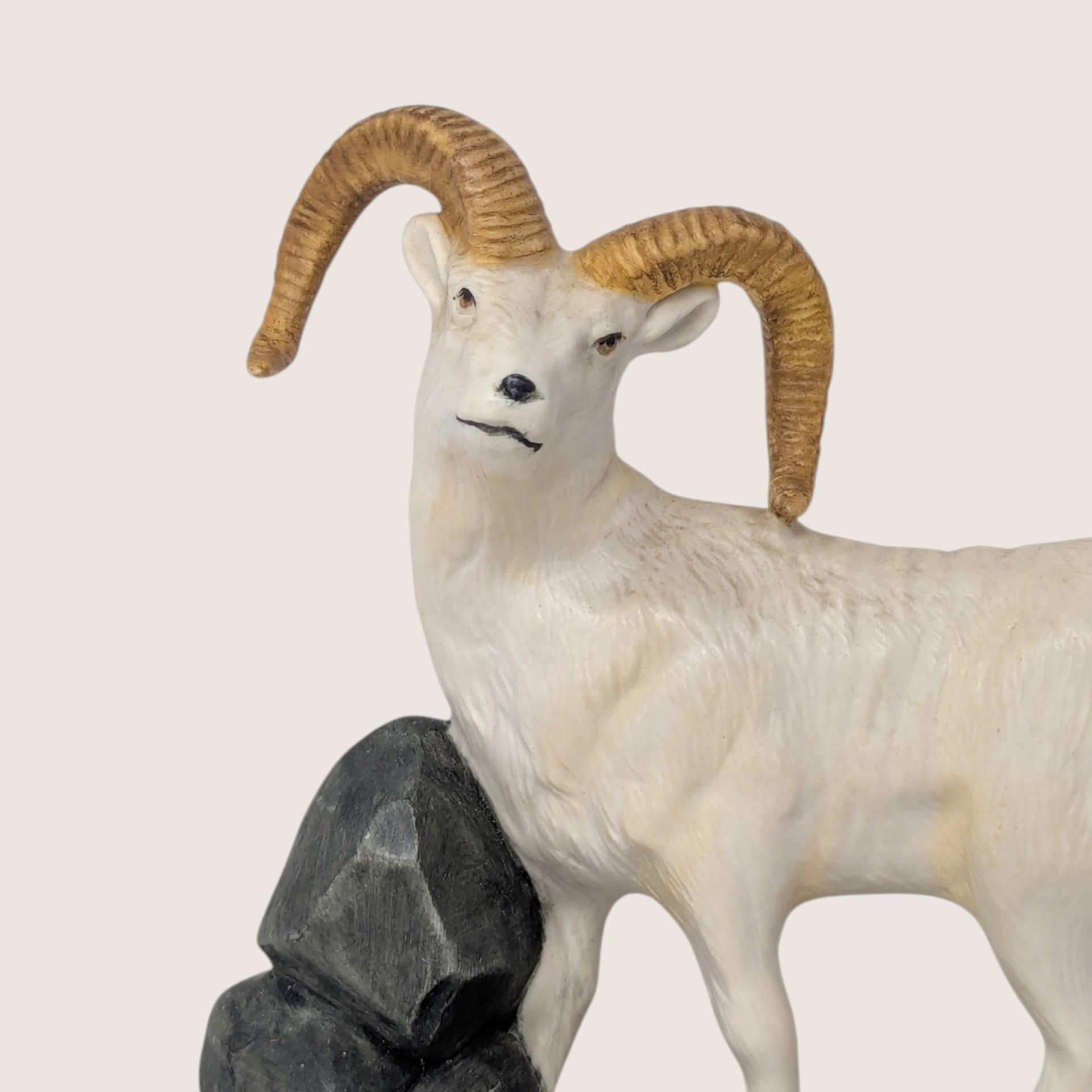 Vintage Ceramic Bighorn Sheep Figurine
