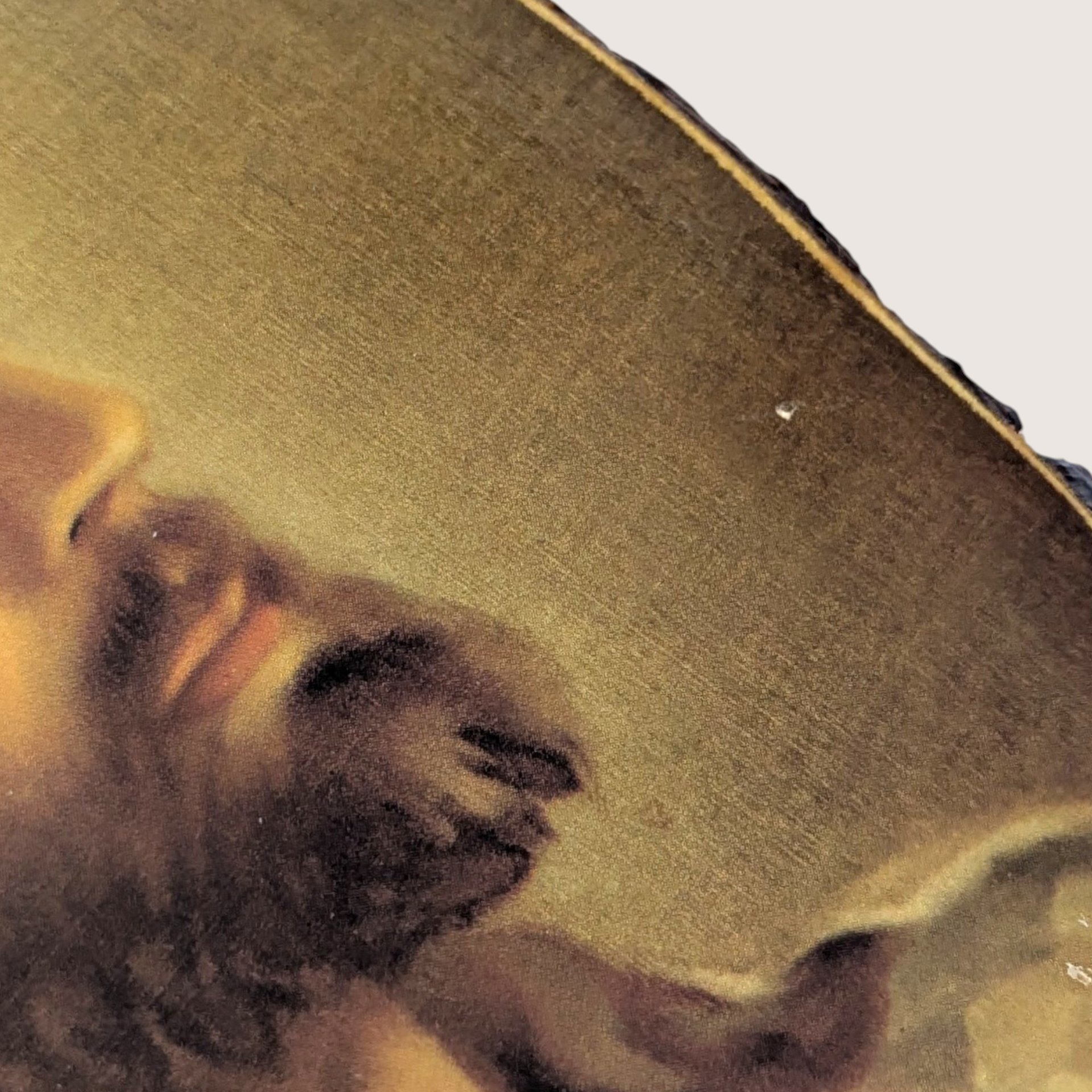 Vintage Salman Reproduction Head of Christ Wood Wall Plaque
