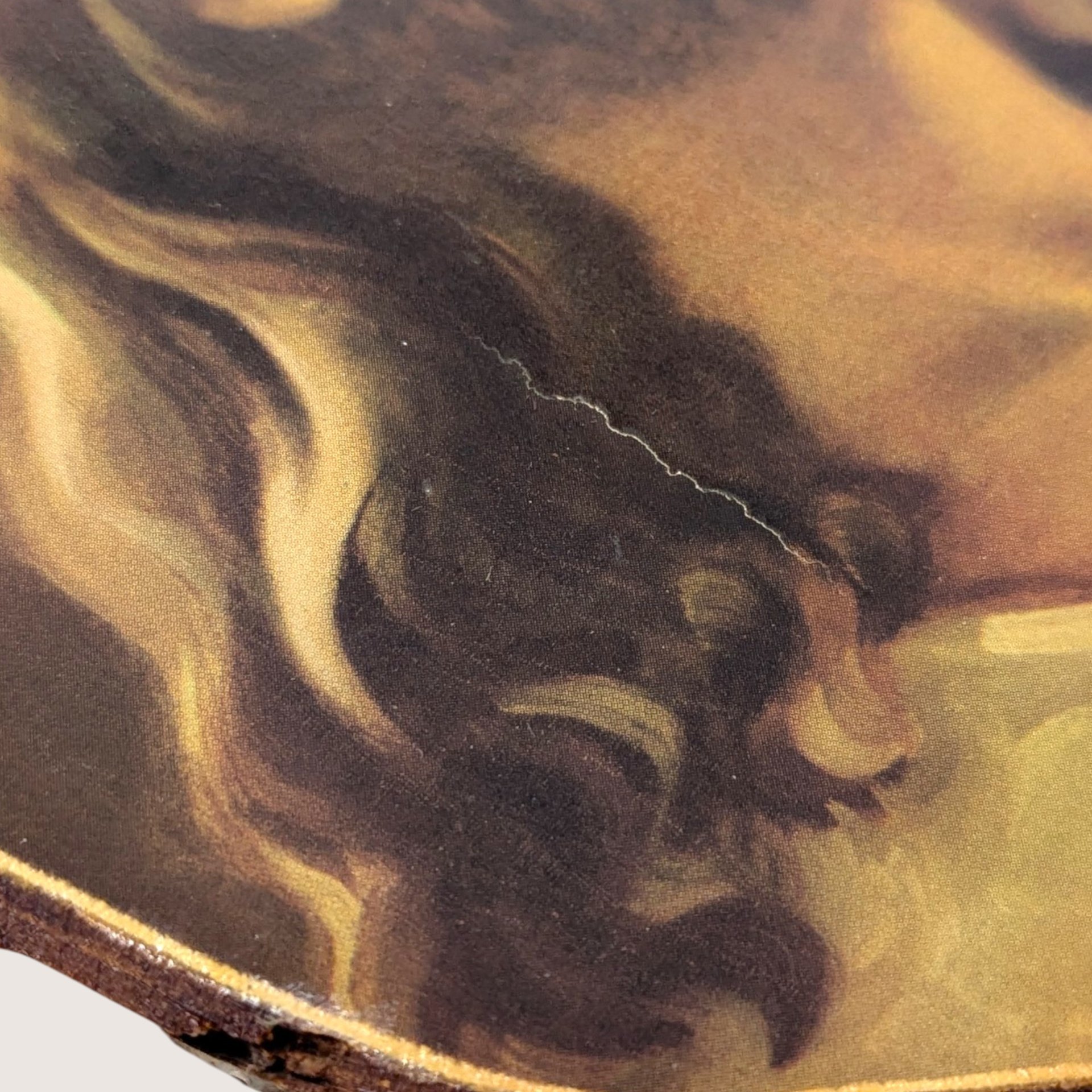 Vintage Salman Reproduction Head of Christ Wood Wall Plaque