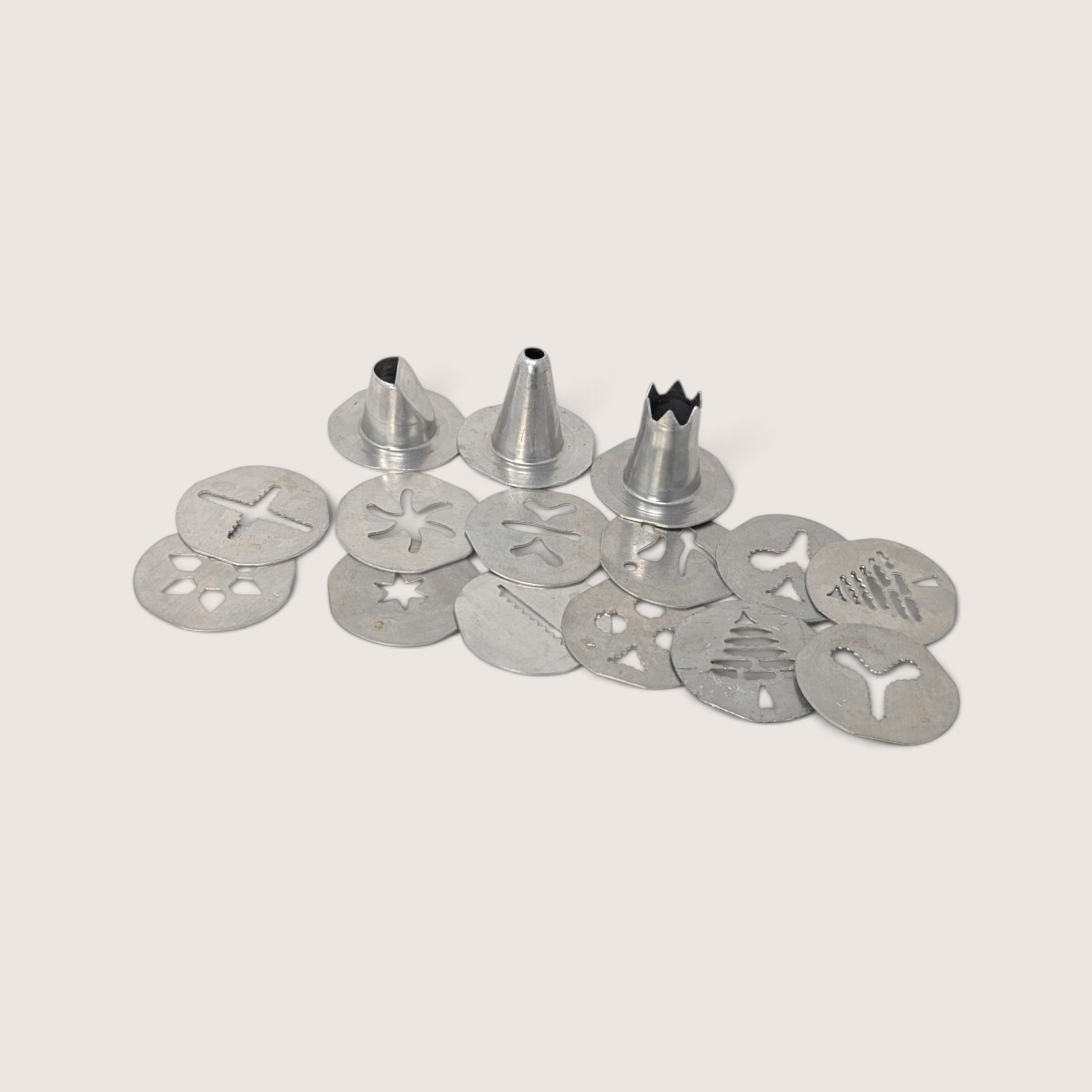 Vintage Mirro Aluminum Cookie Press with Disks