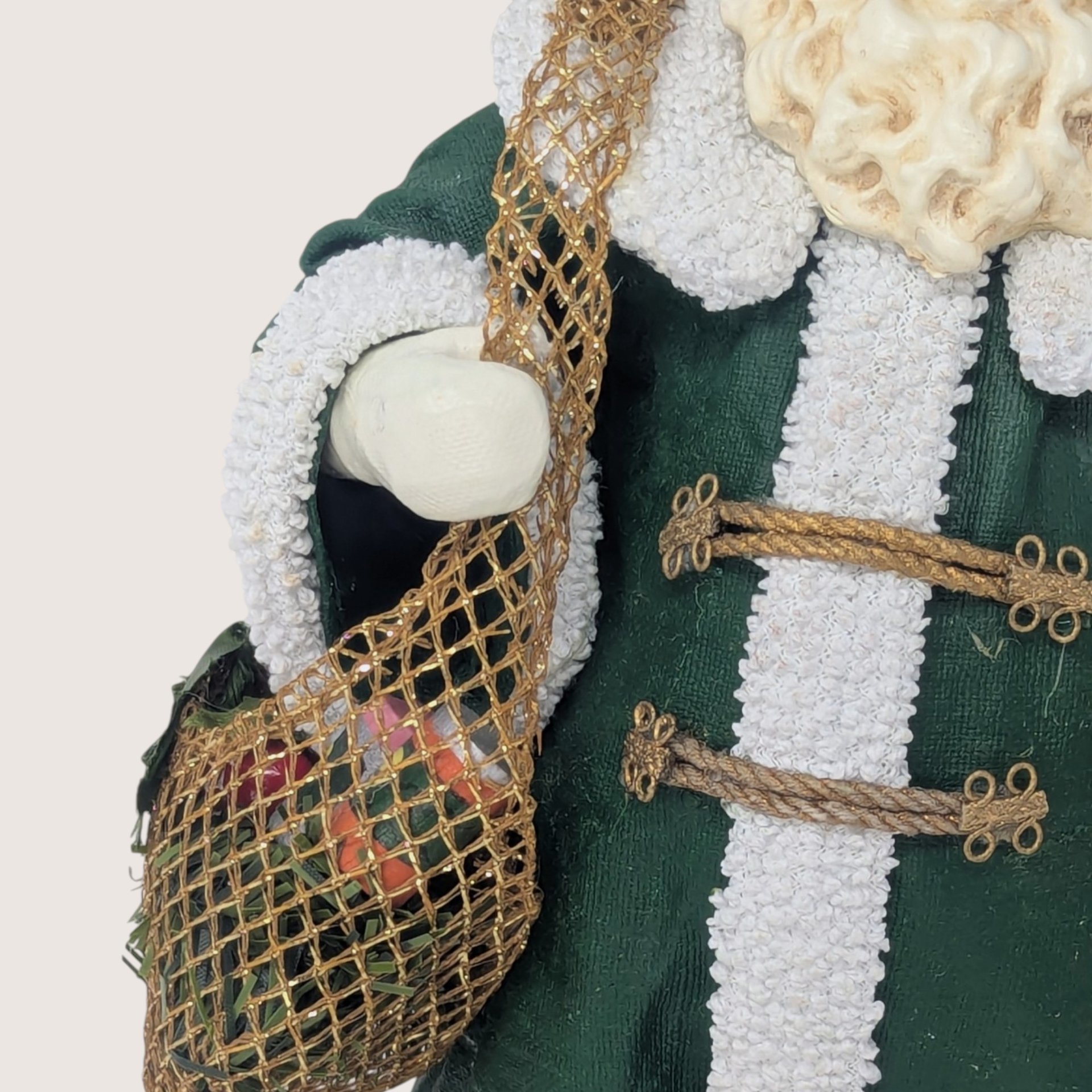 1993 Vintage Clothique Possible Dreams Green Santa Figurine