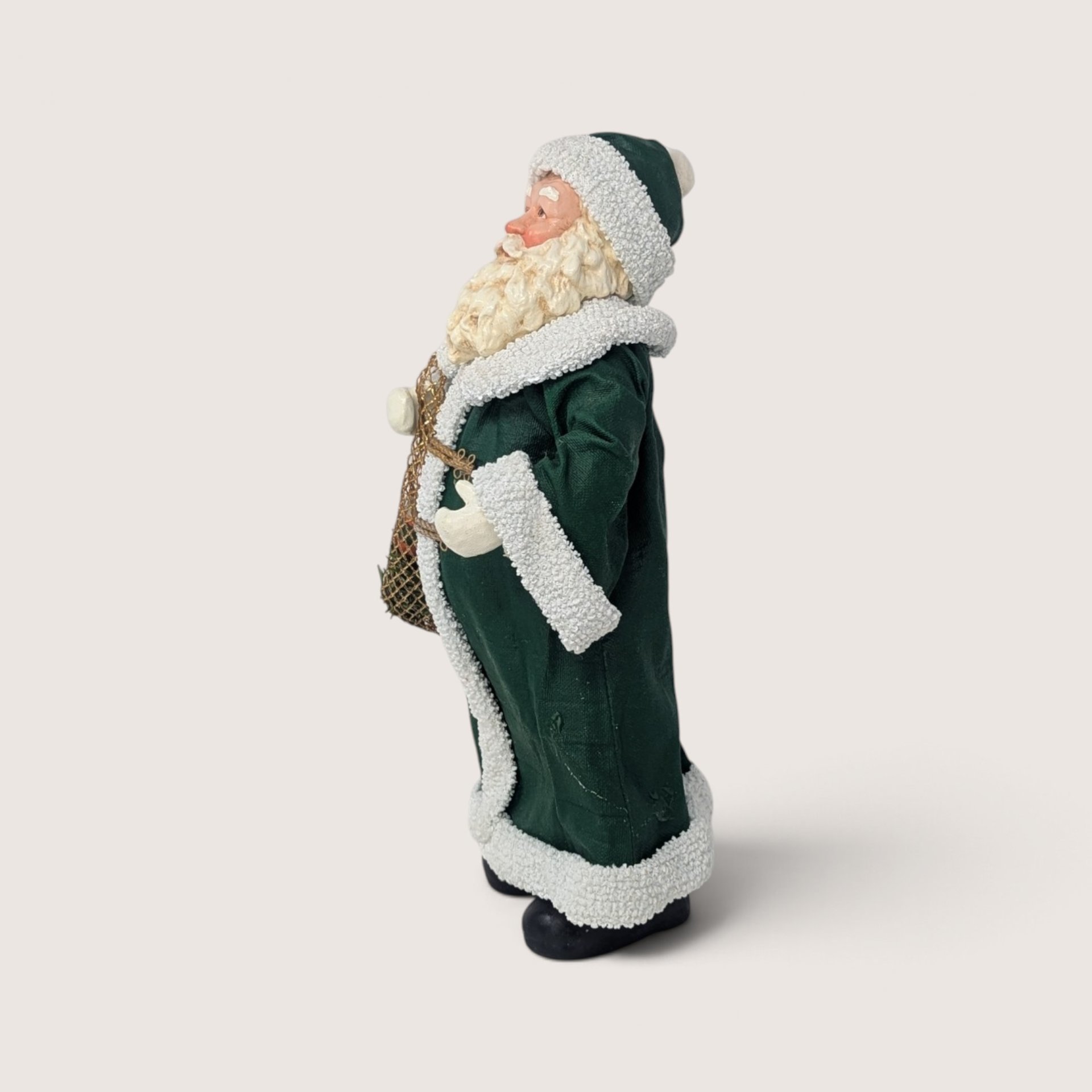 1993 Vintage Clothique Possible Dreams Green Santa Figurine