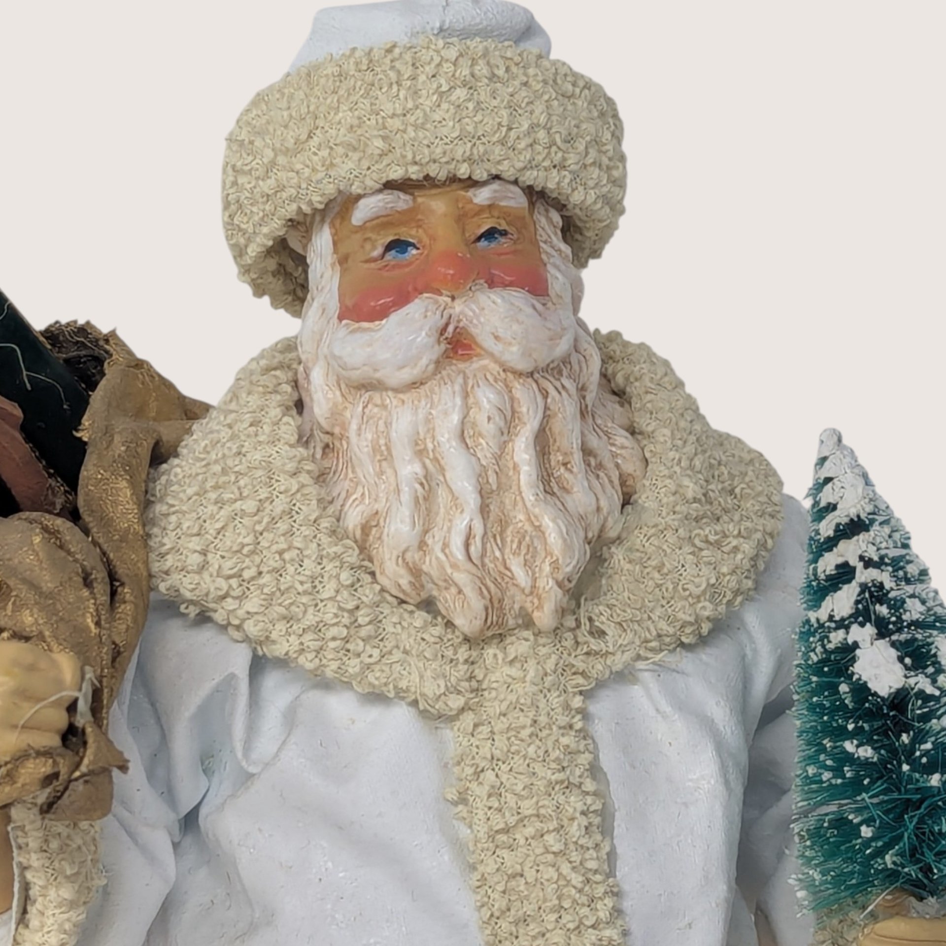 1988 Vintage Clothique Possible Dreams White Santa Figurine