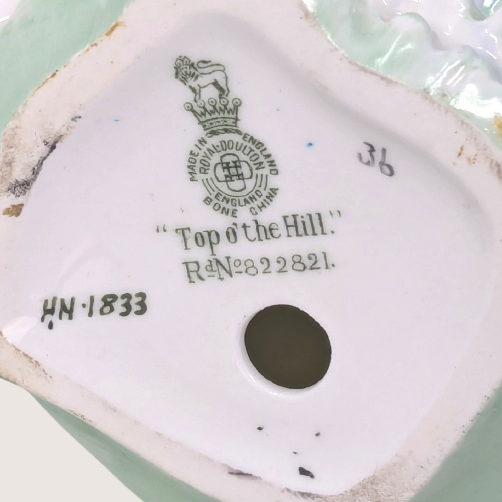 Vintage Royal Doulton Porcelain Top O The Hill Figurine HN 1833