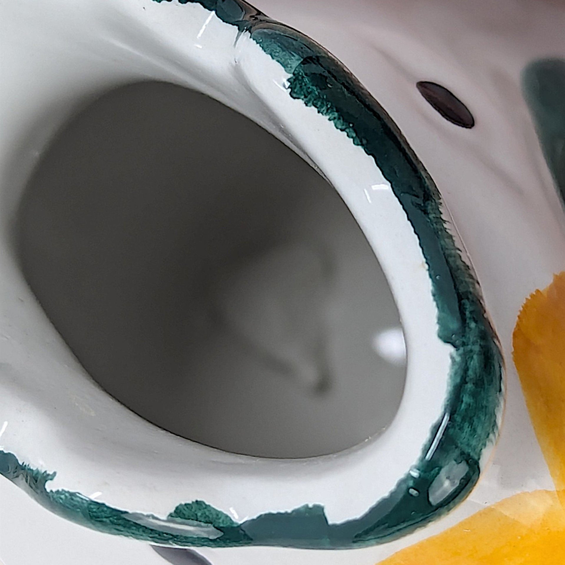Vintage Italian Ceramic Chicken Hand Painted Creamer