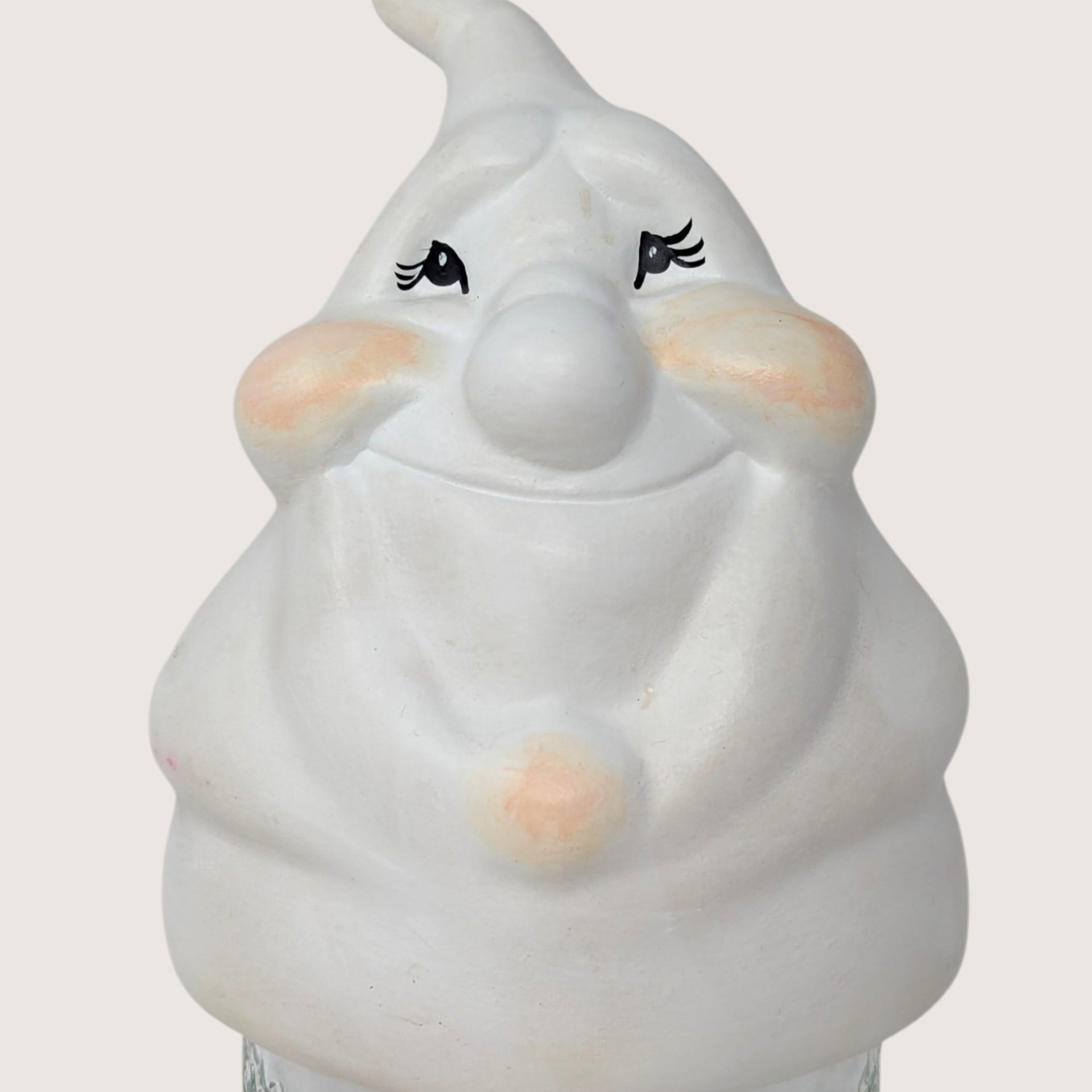 Vintage Ceramic Ghost Mason Jar Topper