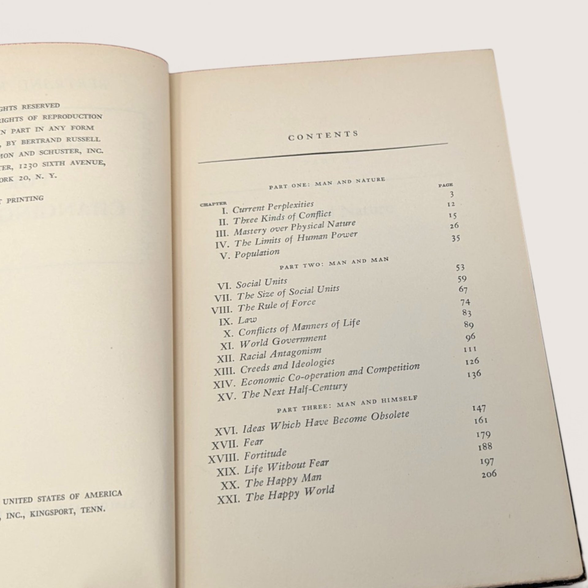 1951 New Hopes For A Changing World Bertrand Russell