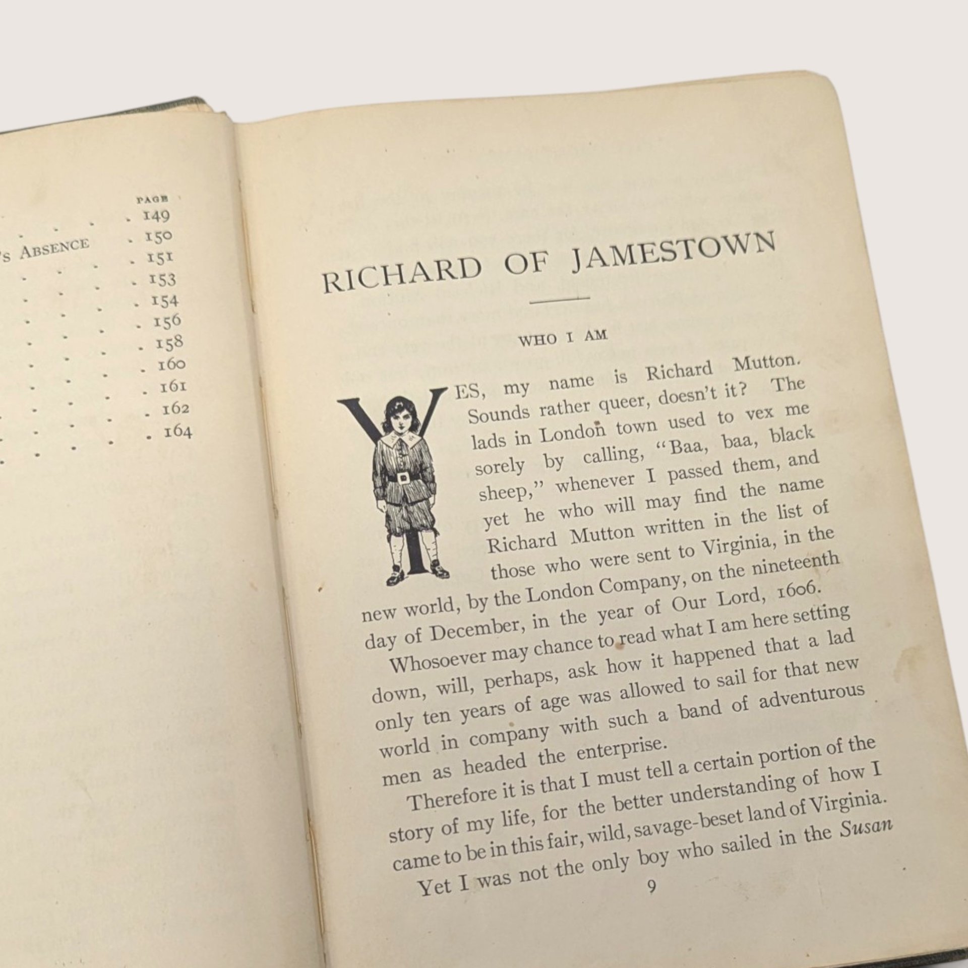 1910 Richard Of Jamestown James Otis Antique Hardcover Book