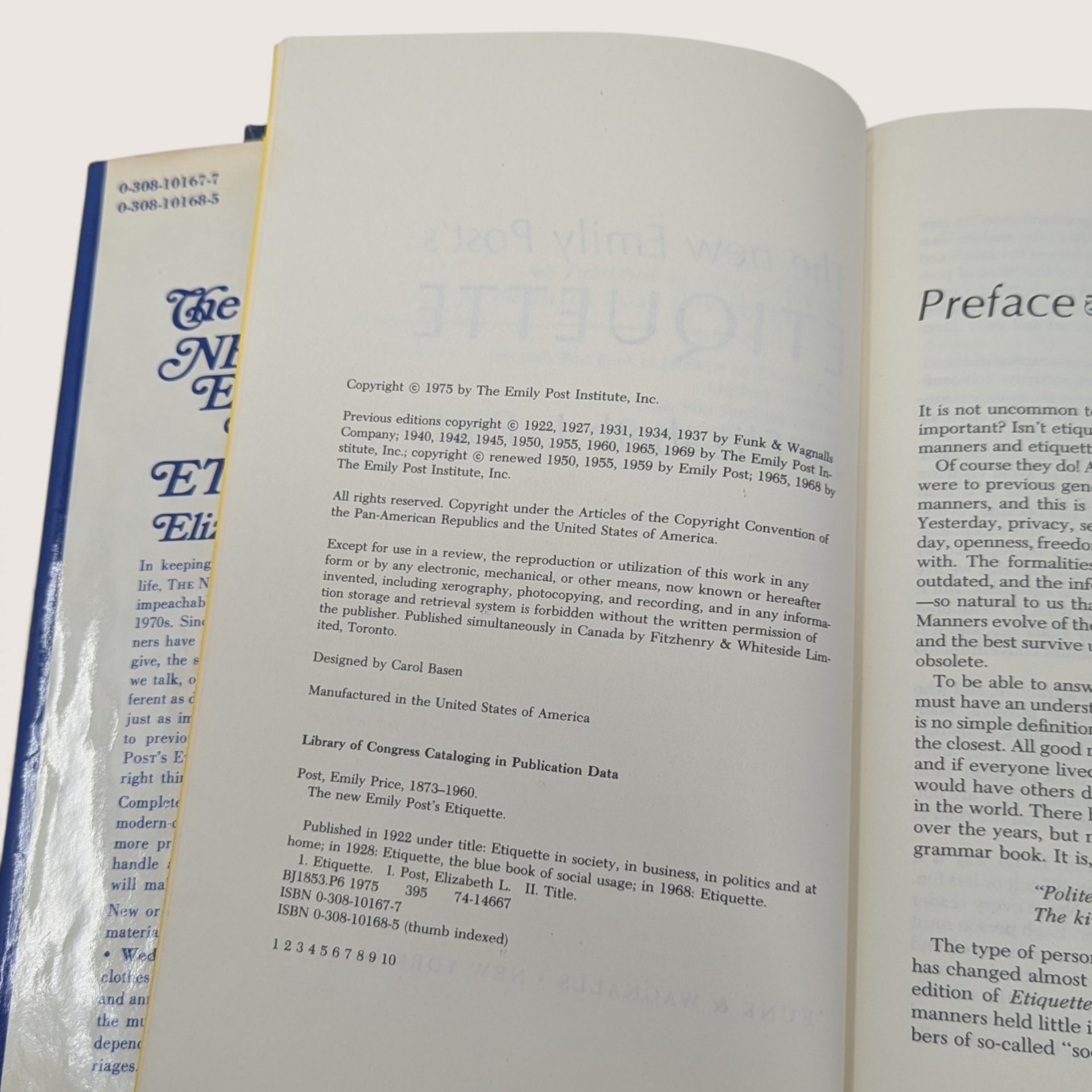 1975 The New Emily Post Etiquette Book Elizabeth L Post