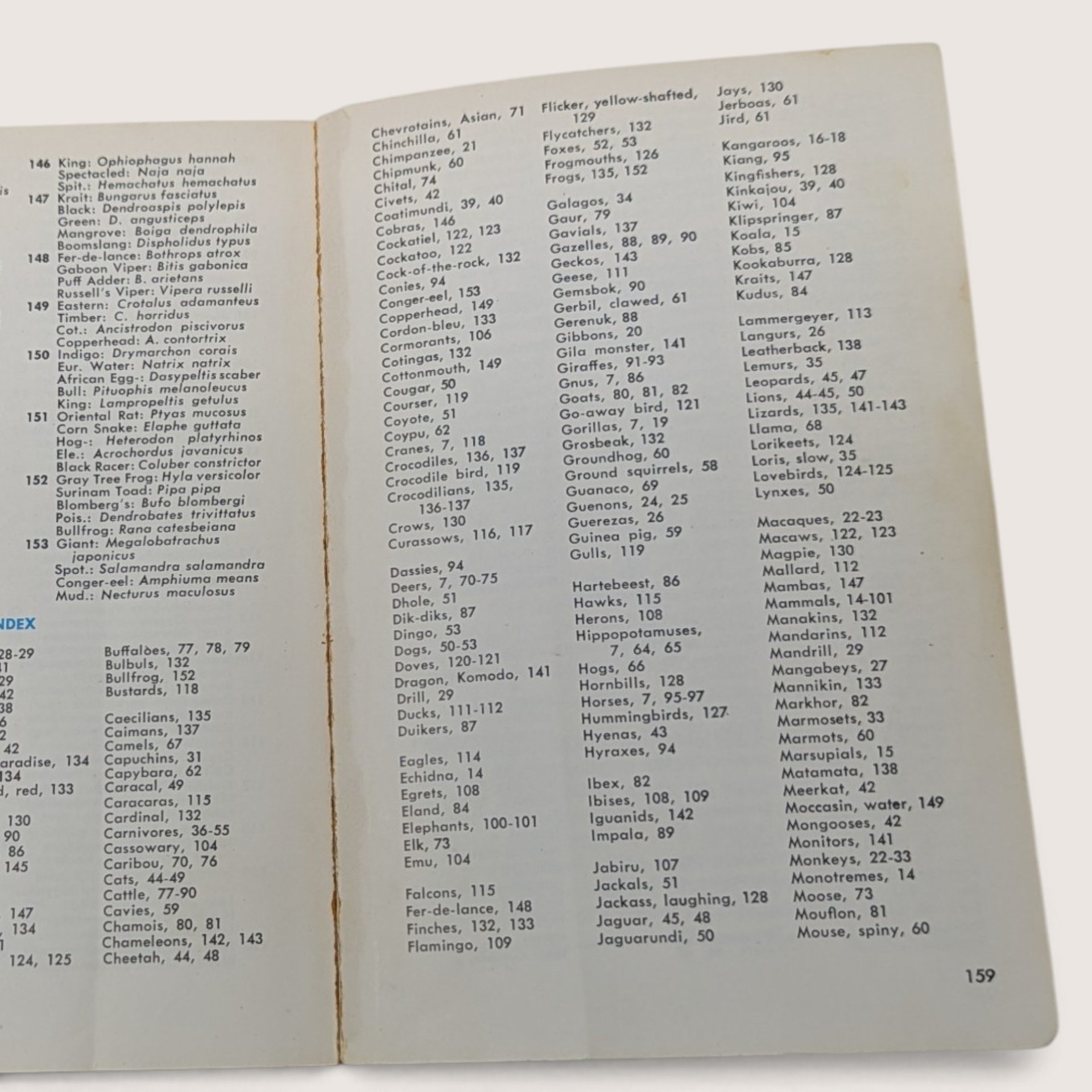 1967 Zoo Animals Golden Nature Guide Softcover Book